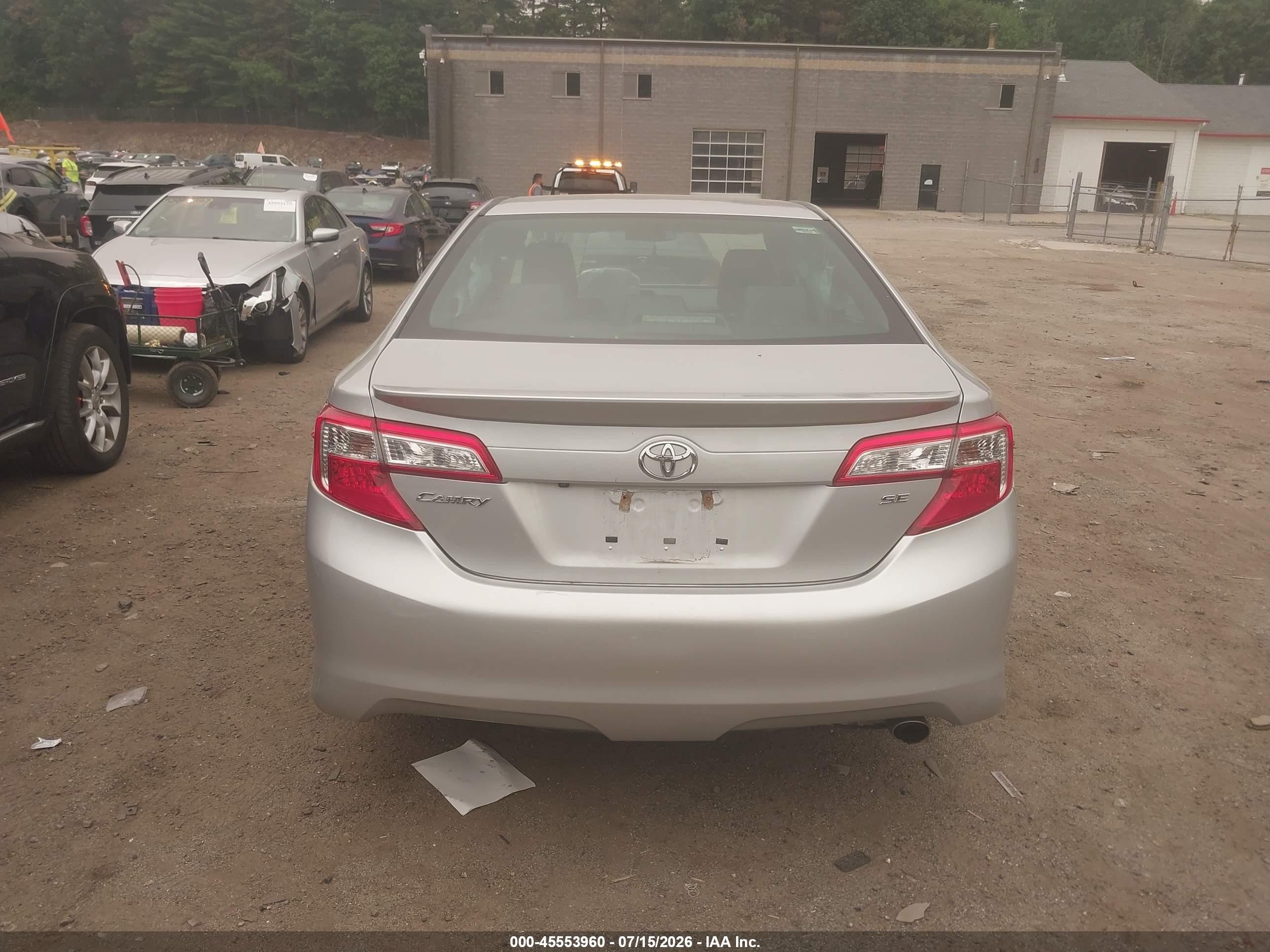 2014 Toyota Camry Se Silver vin: 4T1BF1FK6EU789501