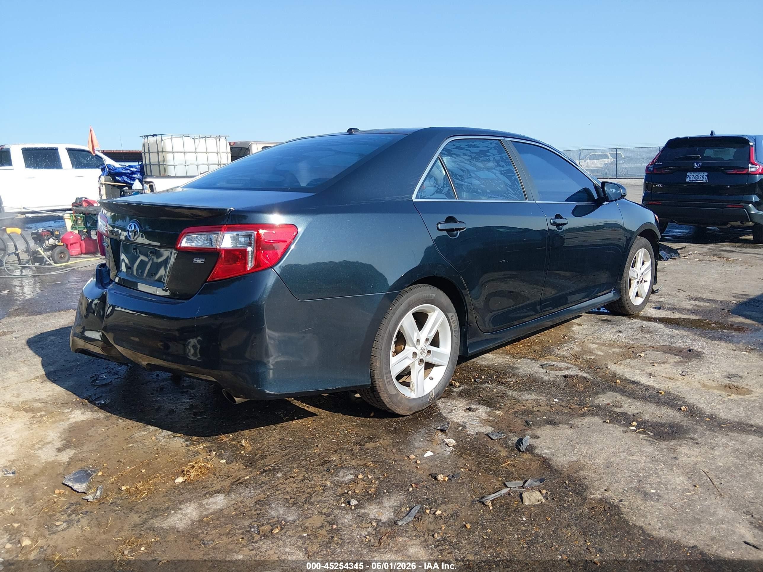 2014 Toyota Camry Se Black vin: 4T1BF1FK6EU813263