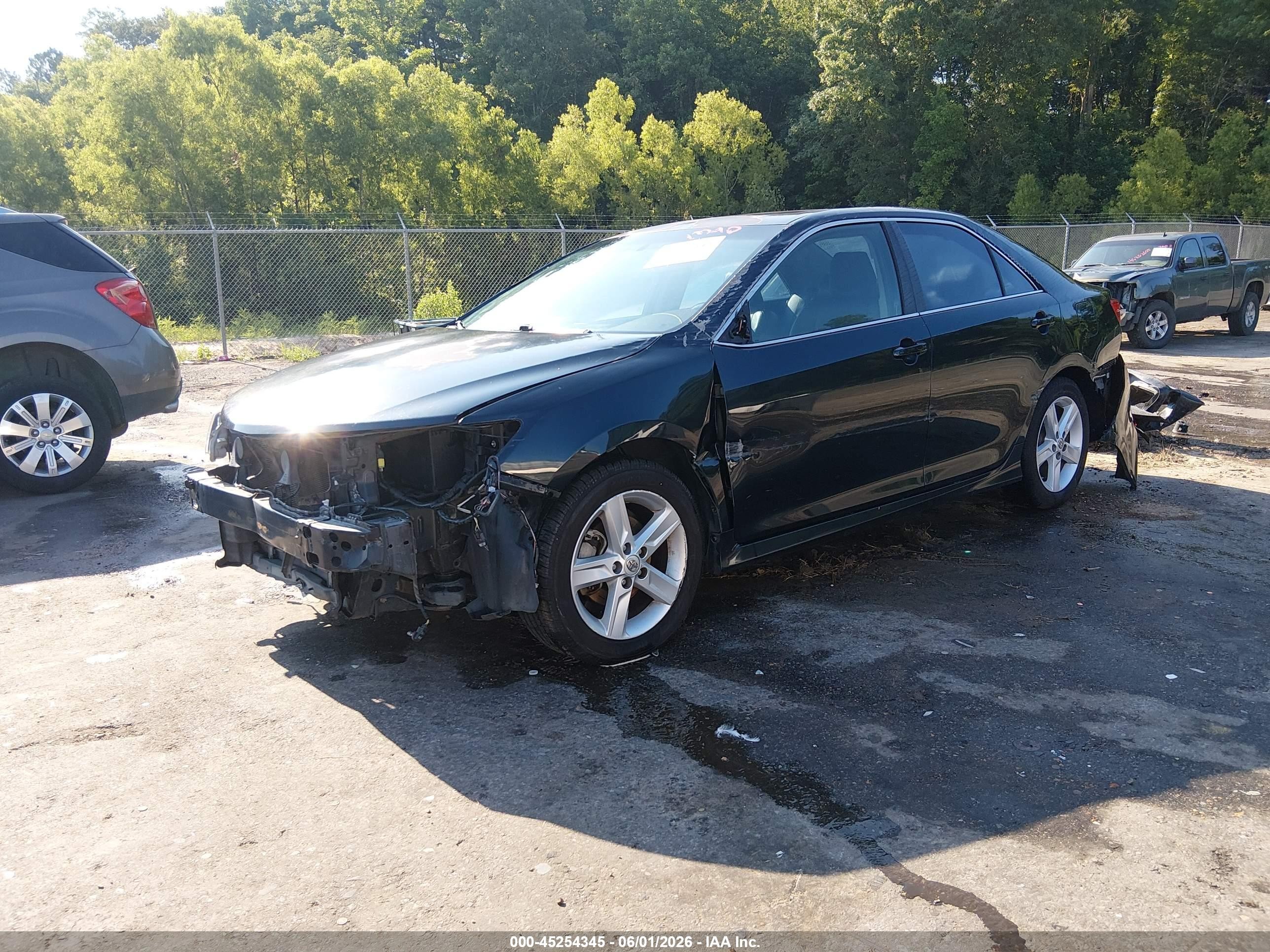 2014 Toyota Camry Se Black vin: 4T1BF1FK6EU813263