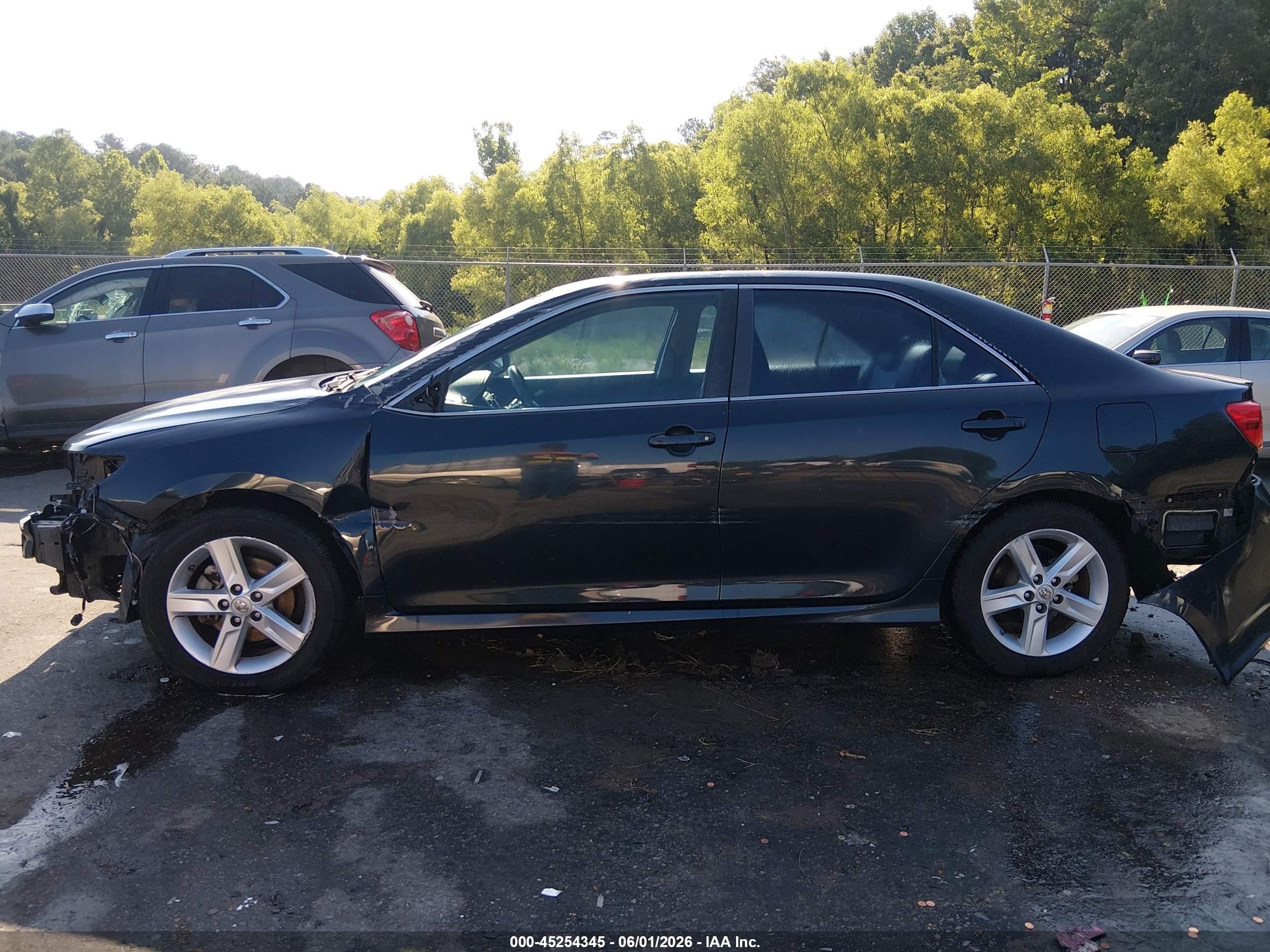 2014 Toyota Camry Se Black vin: 4T1BF1FK6EU813263