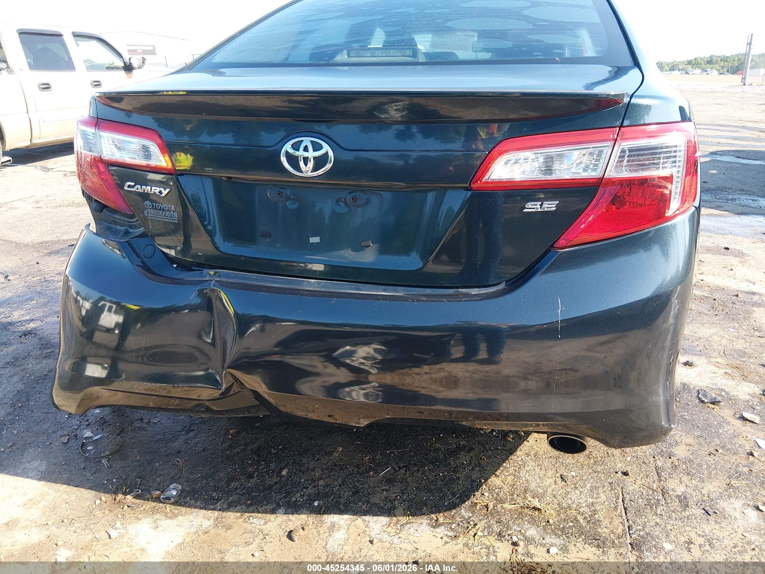 2014 Toyota Camry Se Black vin: 4T1BF1FK6EU813263