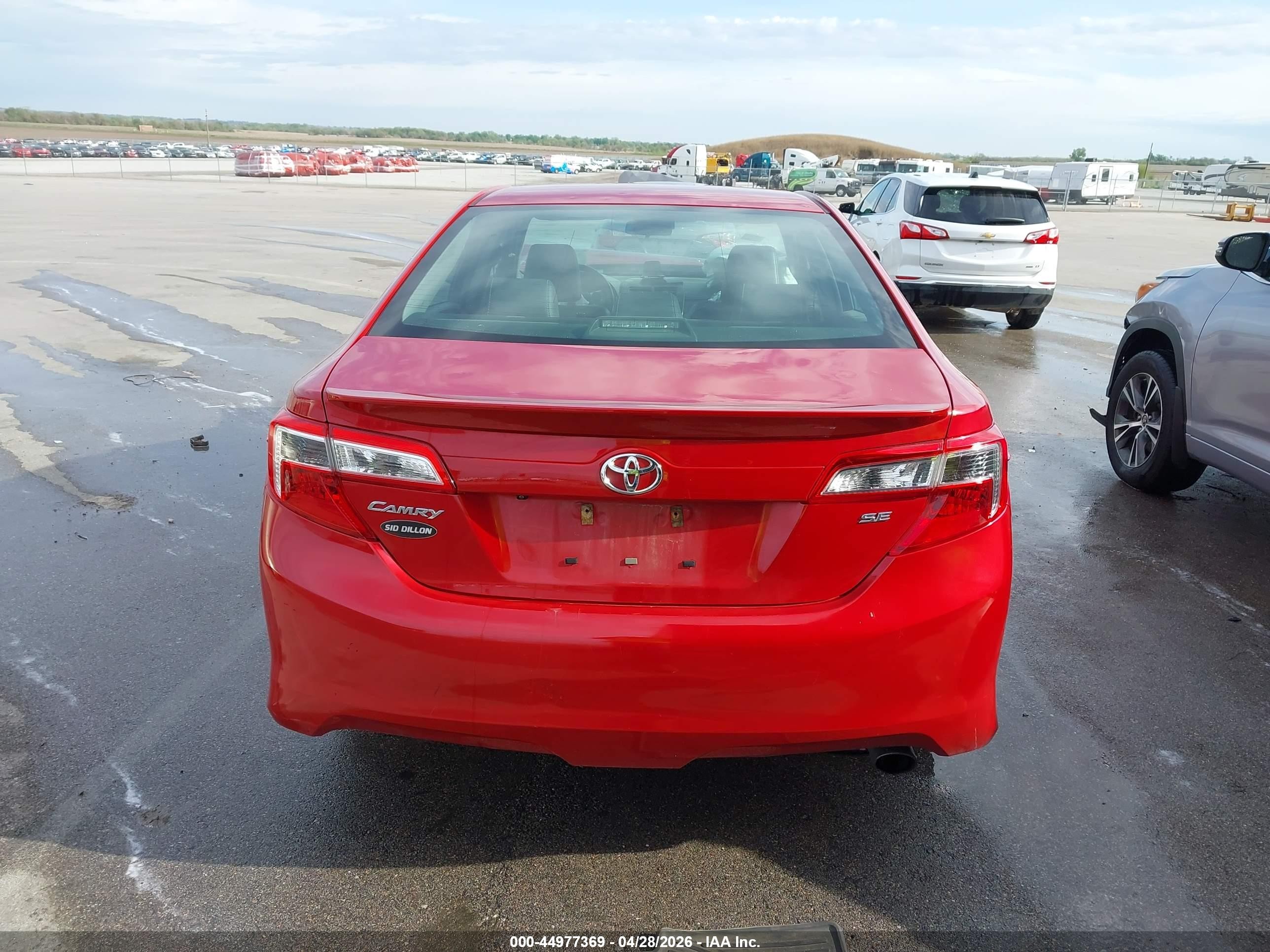 2014 Toyota Camry Se Red vin: 4T1BF1FK6EU831827