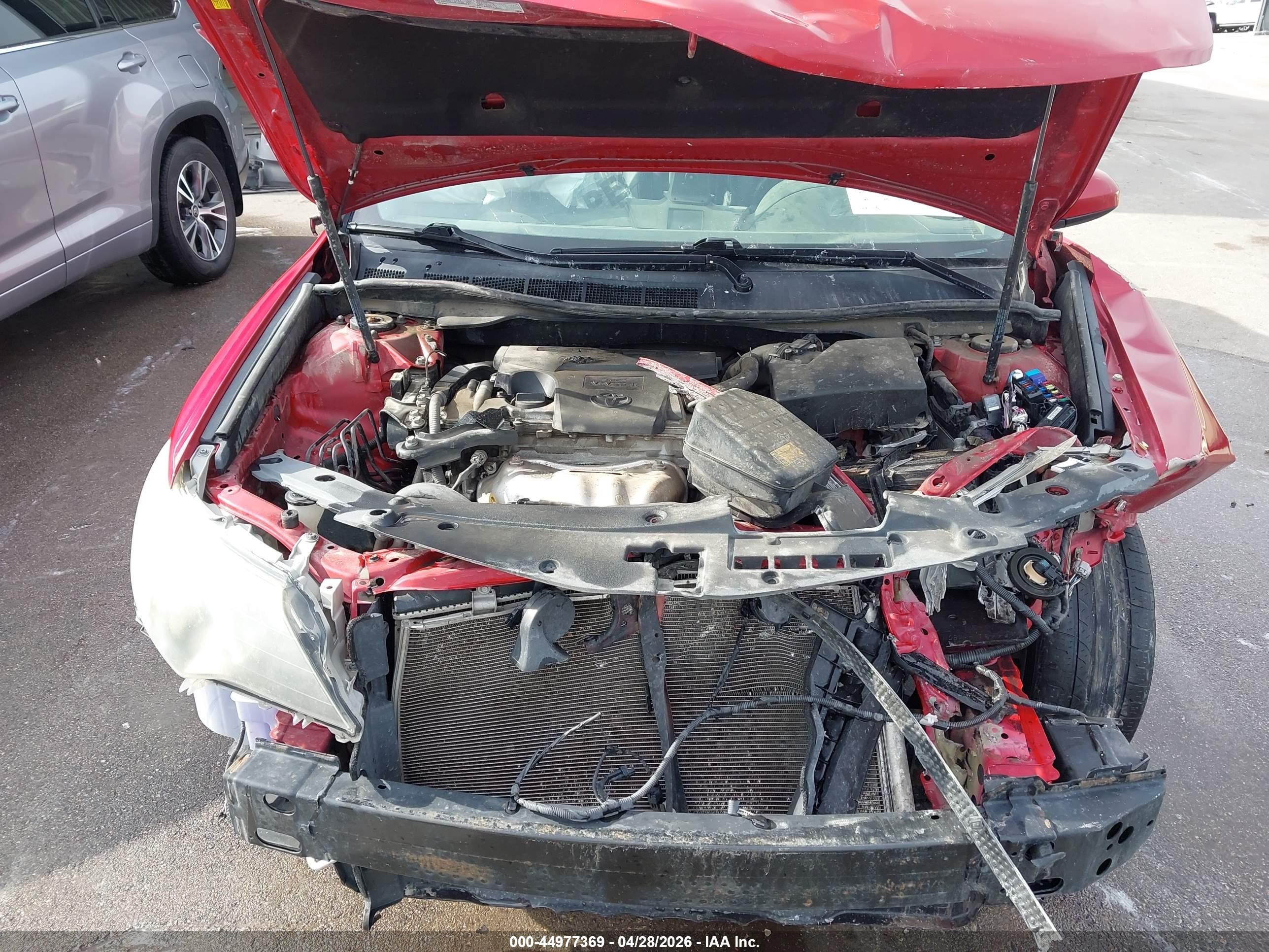 2014 Toyota Camry Se Red vin: 4T1BF1FK6EU831827