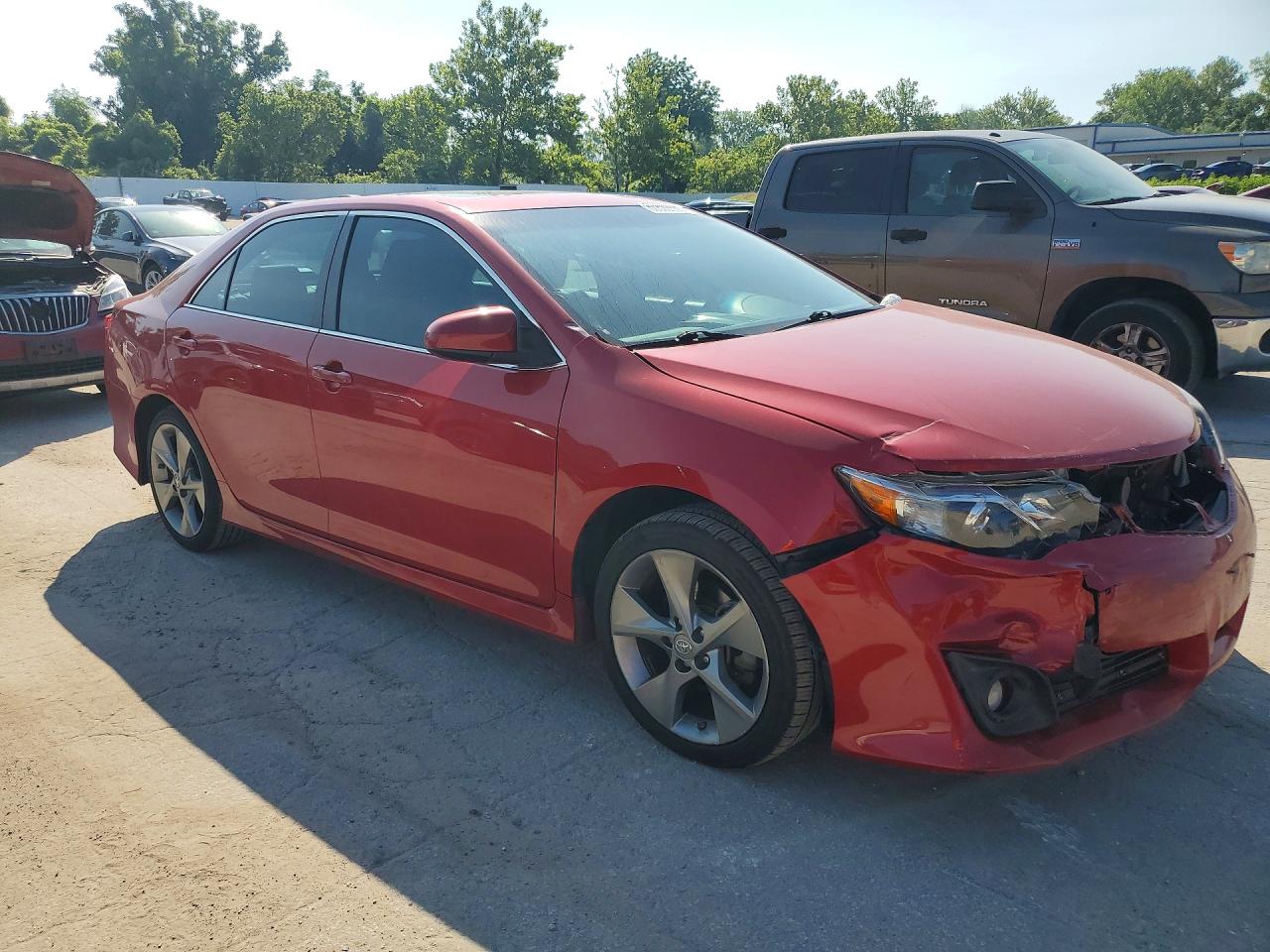 2014 Toyota Camry Se Sport Red vin: 4T1BF1FK6EU842858