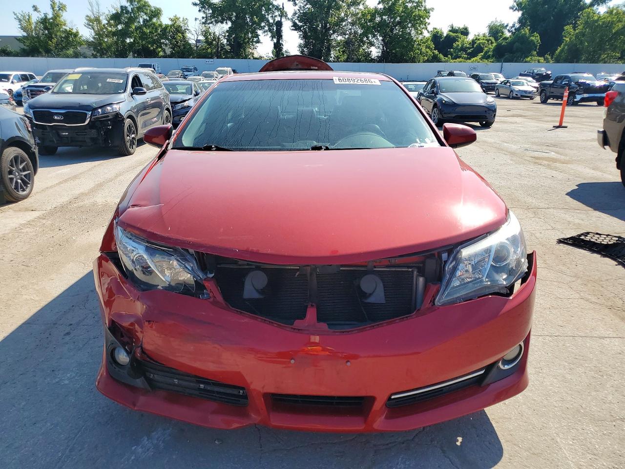 2014 Toyota Camry Se Sport Red vin: 4T1BF1FK6EU842858