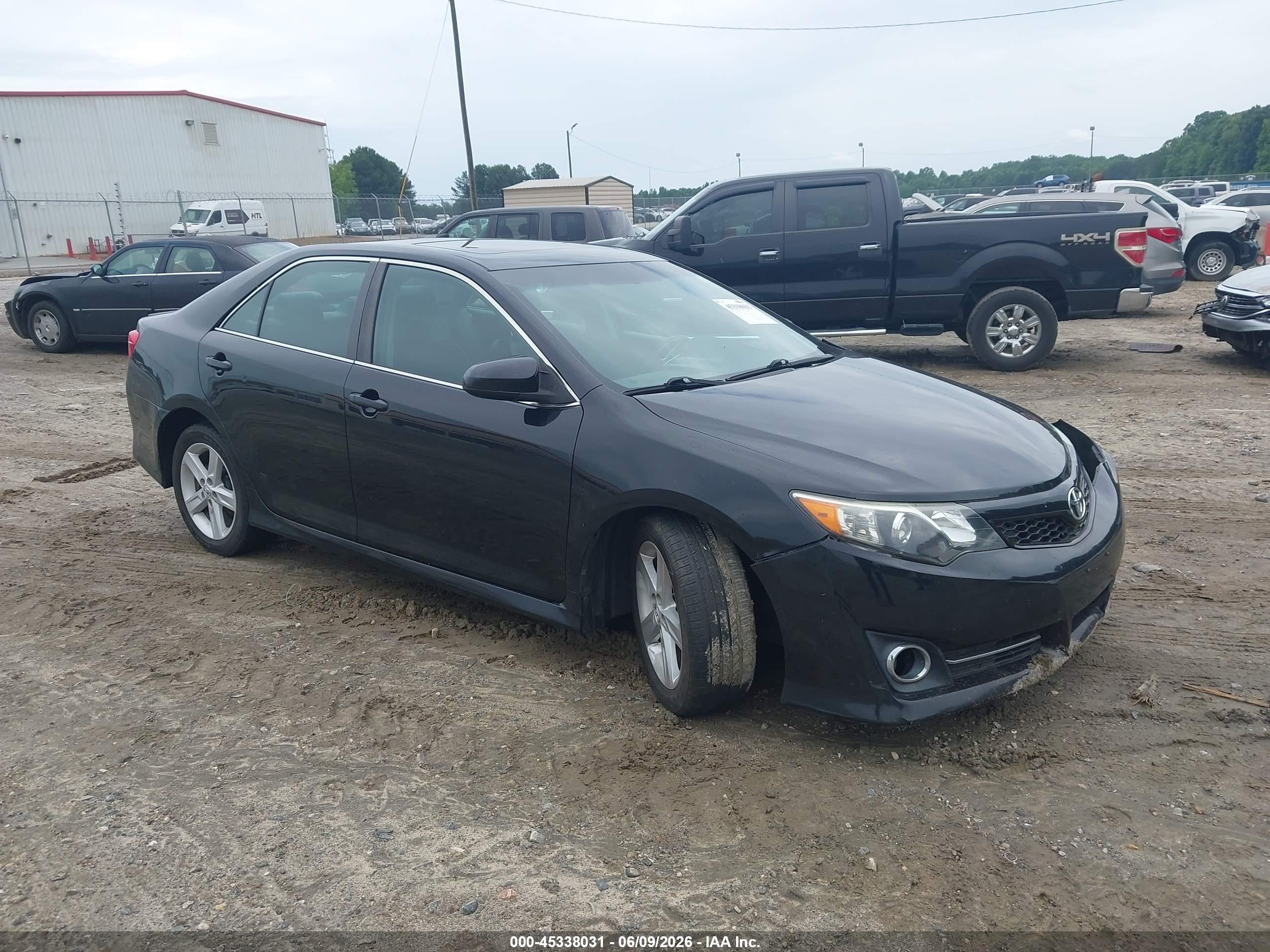 2014 Toyota Camry Se Black vin: 4T1BF1FK6EU844321