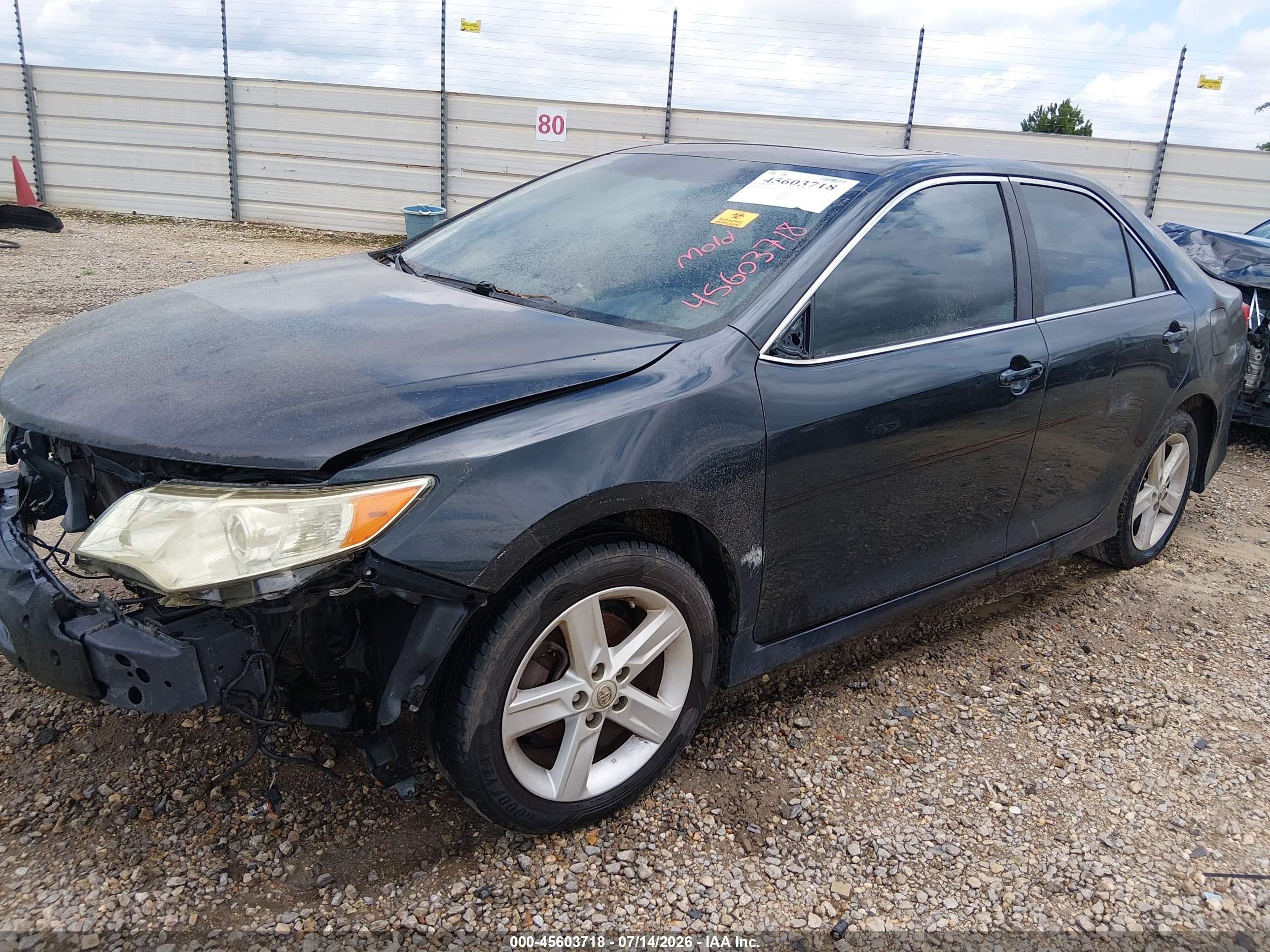 2014 Toyota Camry Se Black vin: 4T1BF1FK6EU858820