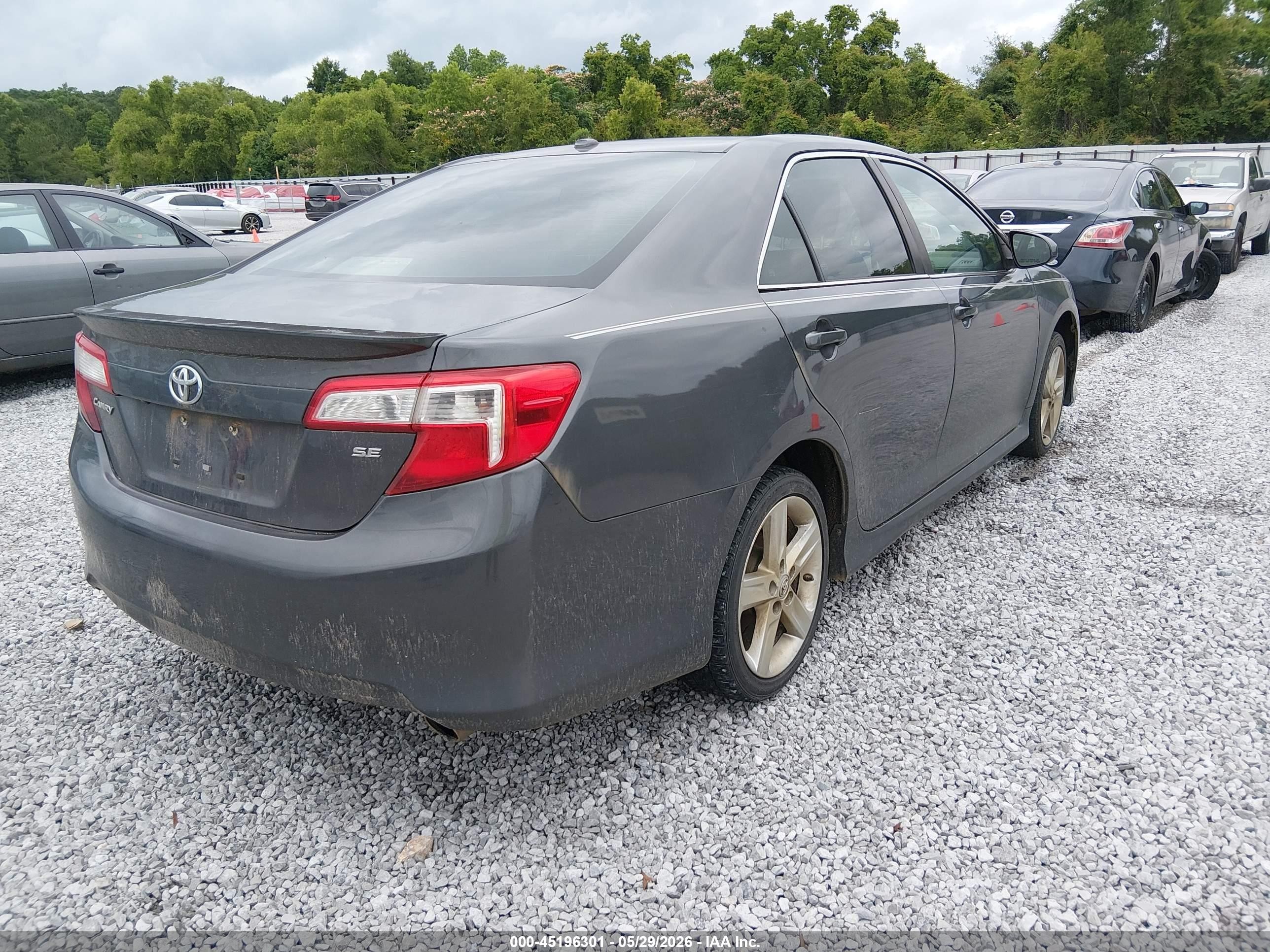 2014 Toyota Camry Se Gray vin: 4T1BF1FK6EU862799