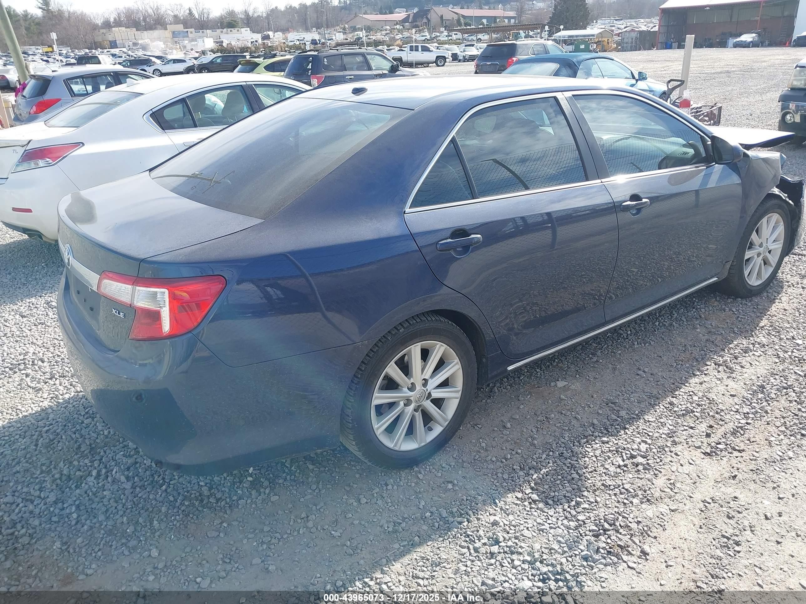 2014 Toyota Camry Xle Синий vin: 4T1BF1FK6EU870398
