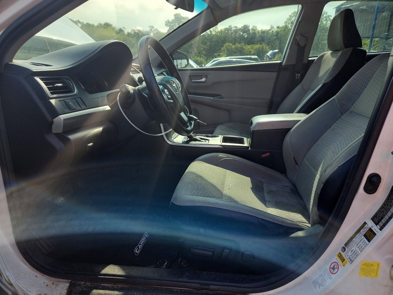 2015 Toyota Camry Se White vin: 4T1BF1FK6FU009269