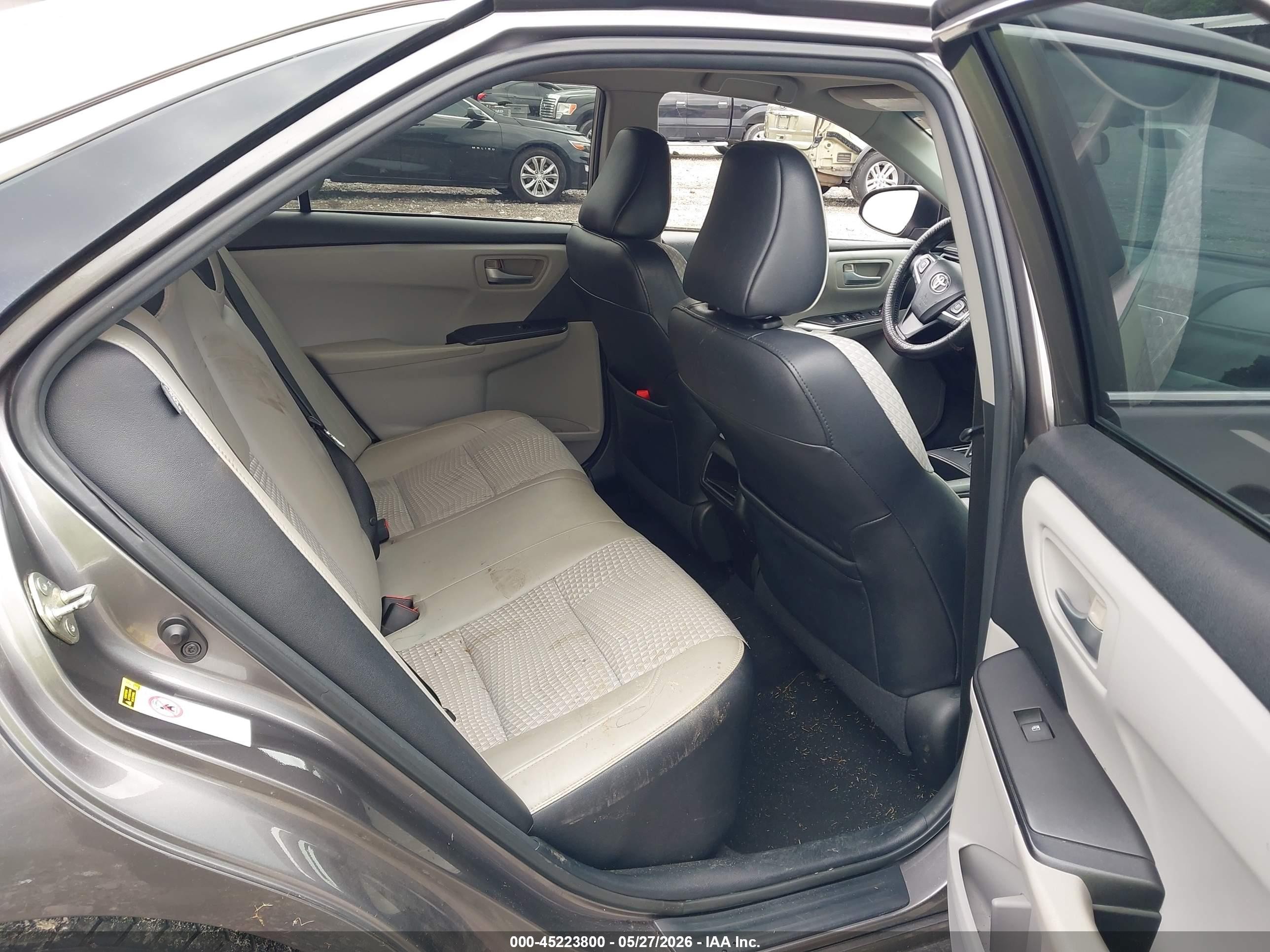 2015 Toyota Camry Se Серый vin: 4T1BF1FK6FU013564