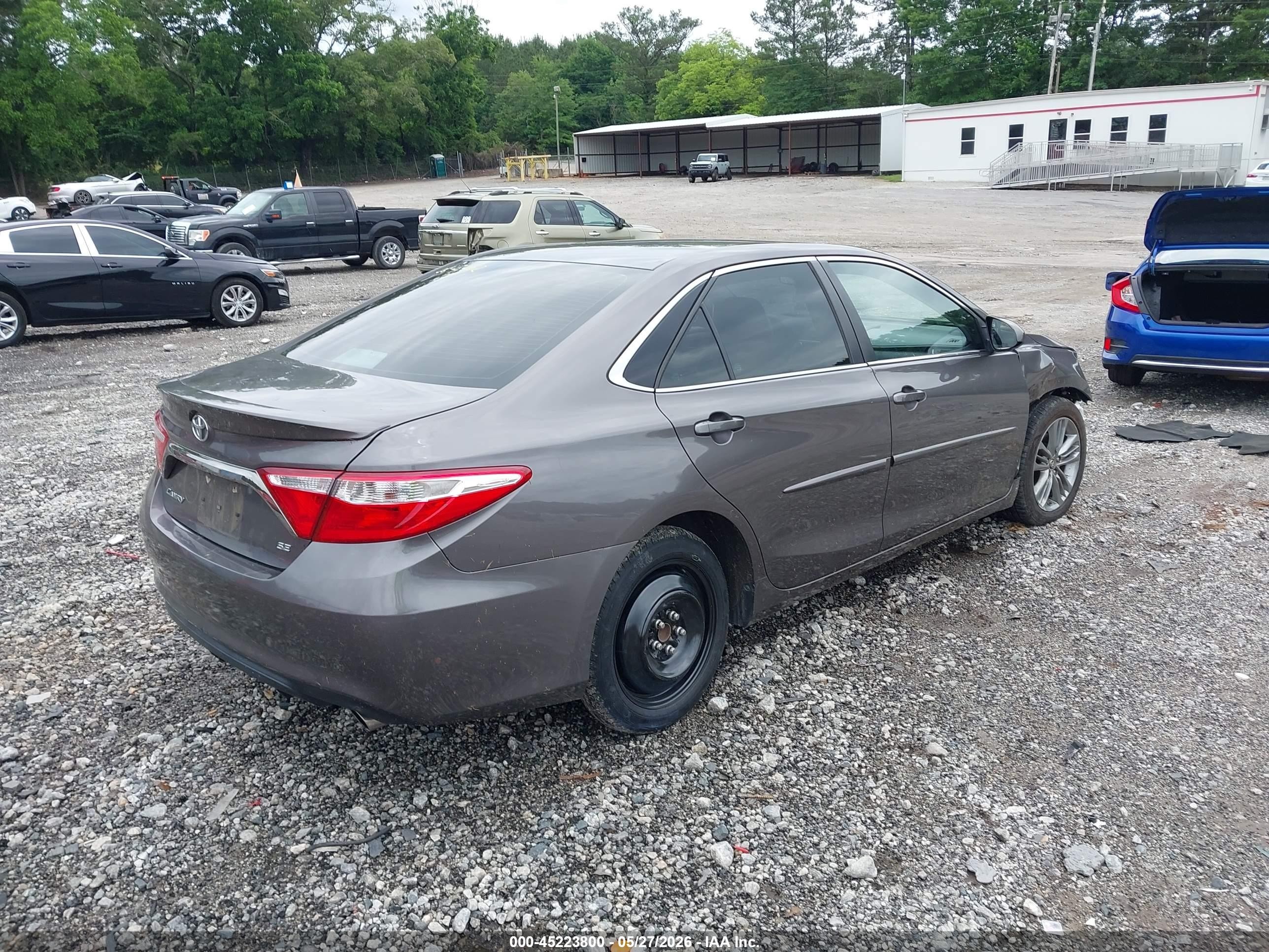 2015 Toyota Camry Se Серый vin: 4T1BF1FK6FU013564