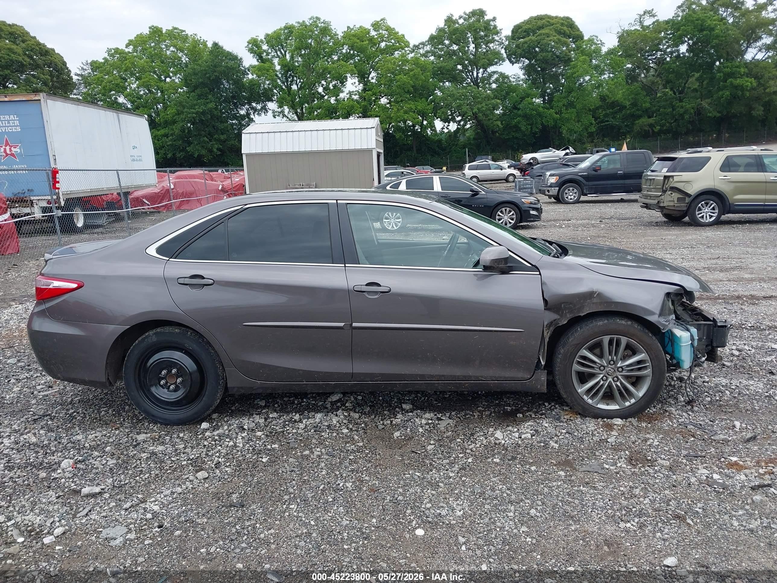 2015 Toyota Camry Se Серый vin: 4T1BF1FK6FU013564