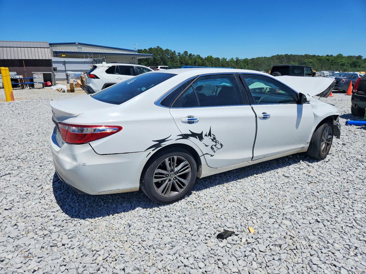 2015 Toyota Camry Se White vin: 4T1BF1FK6FU013788