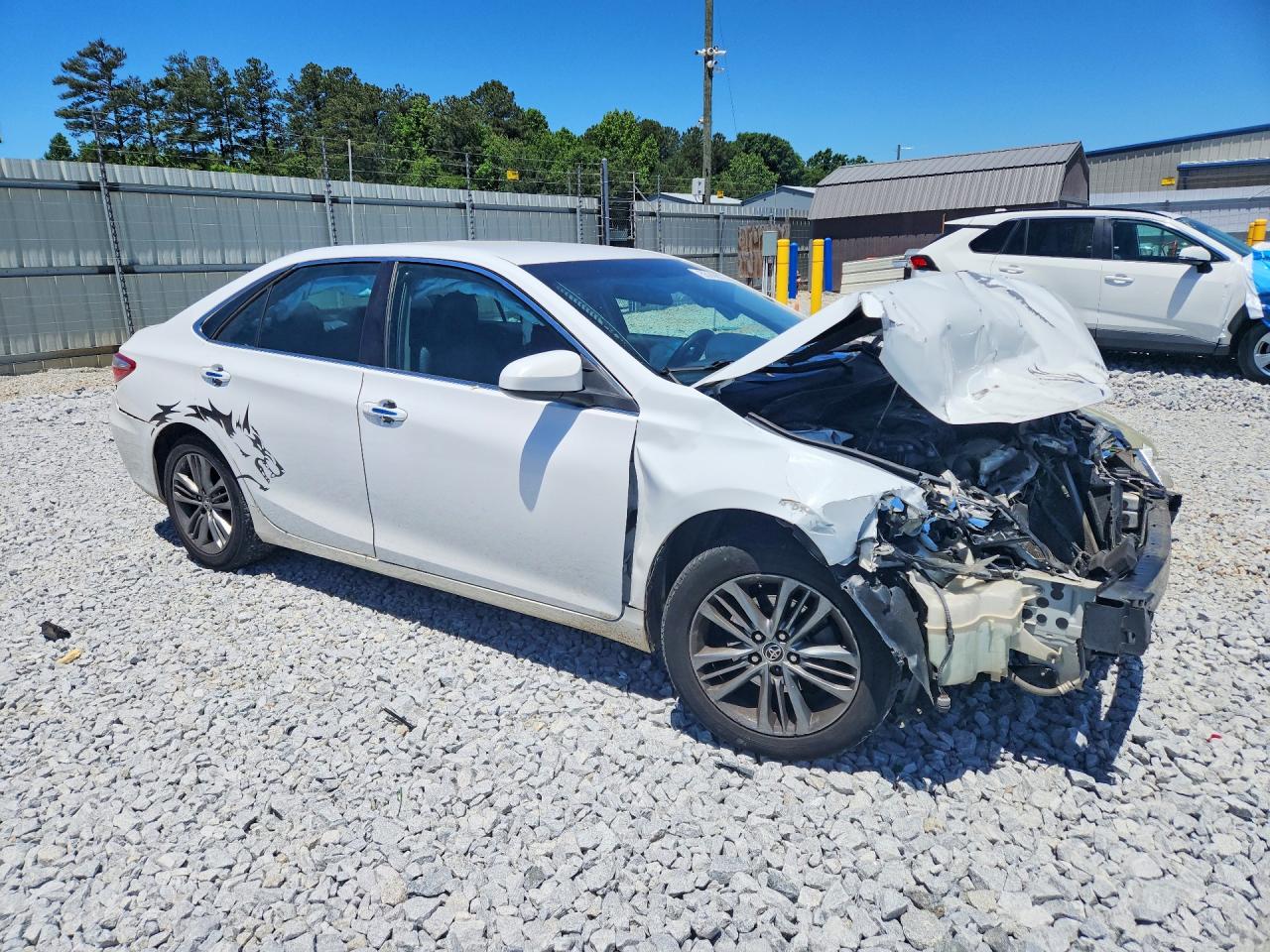2015 Toyota Camry Se White vin: 4T1BF1FK6FU013788