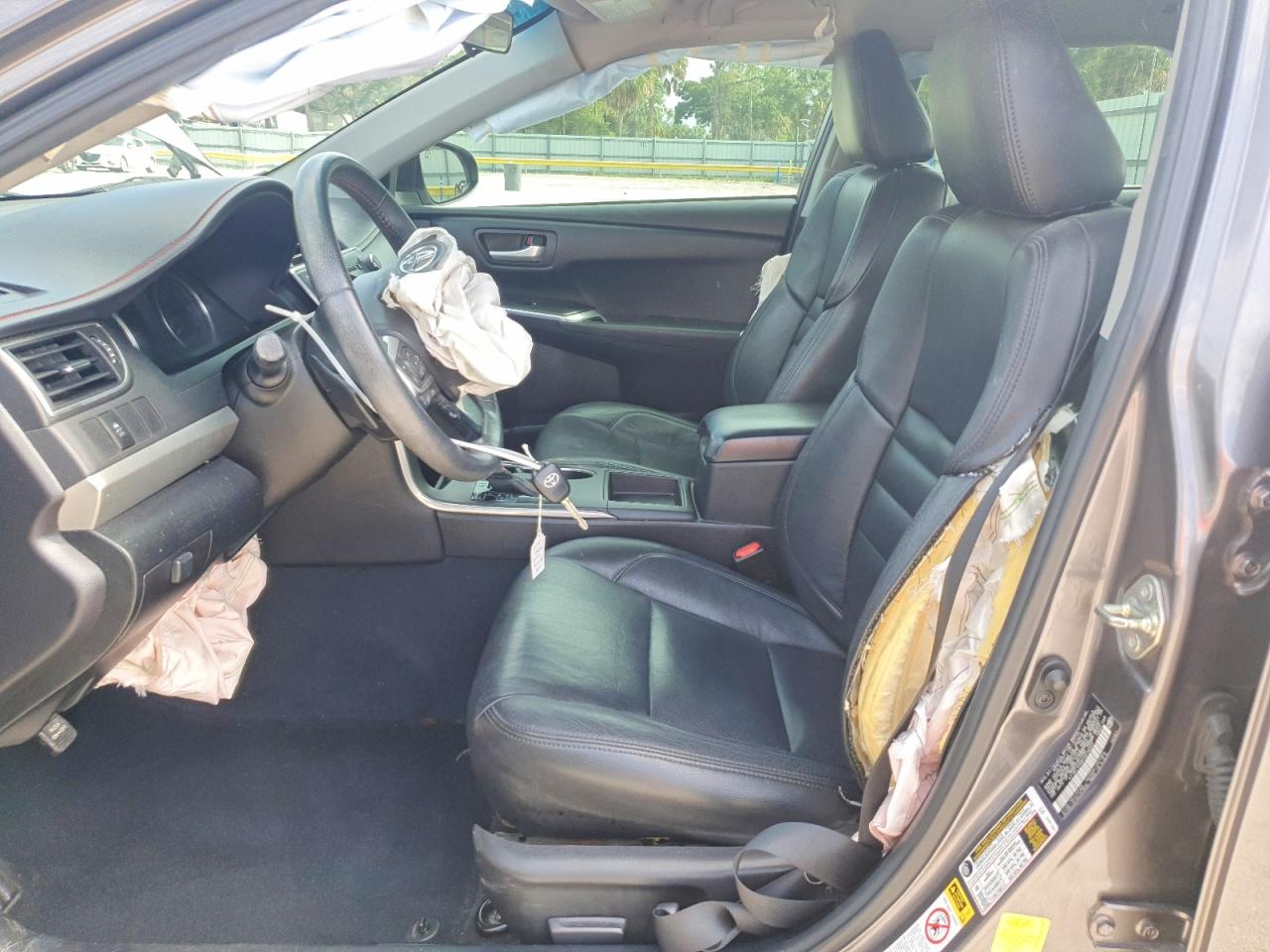 2015 Toyota Camry Se Gray vin: 4T1BF1FK6FU018327