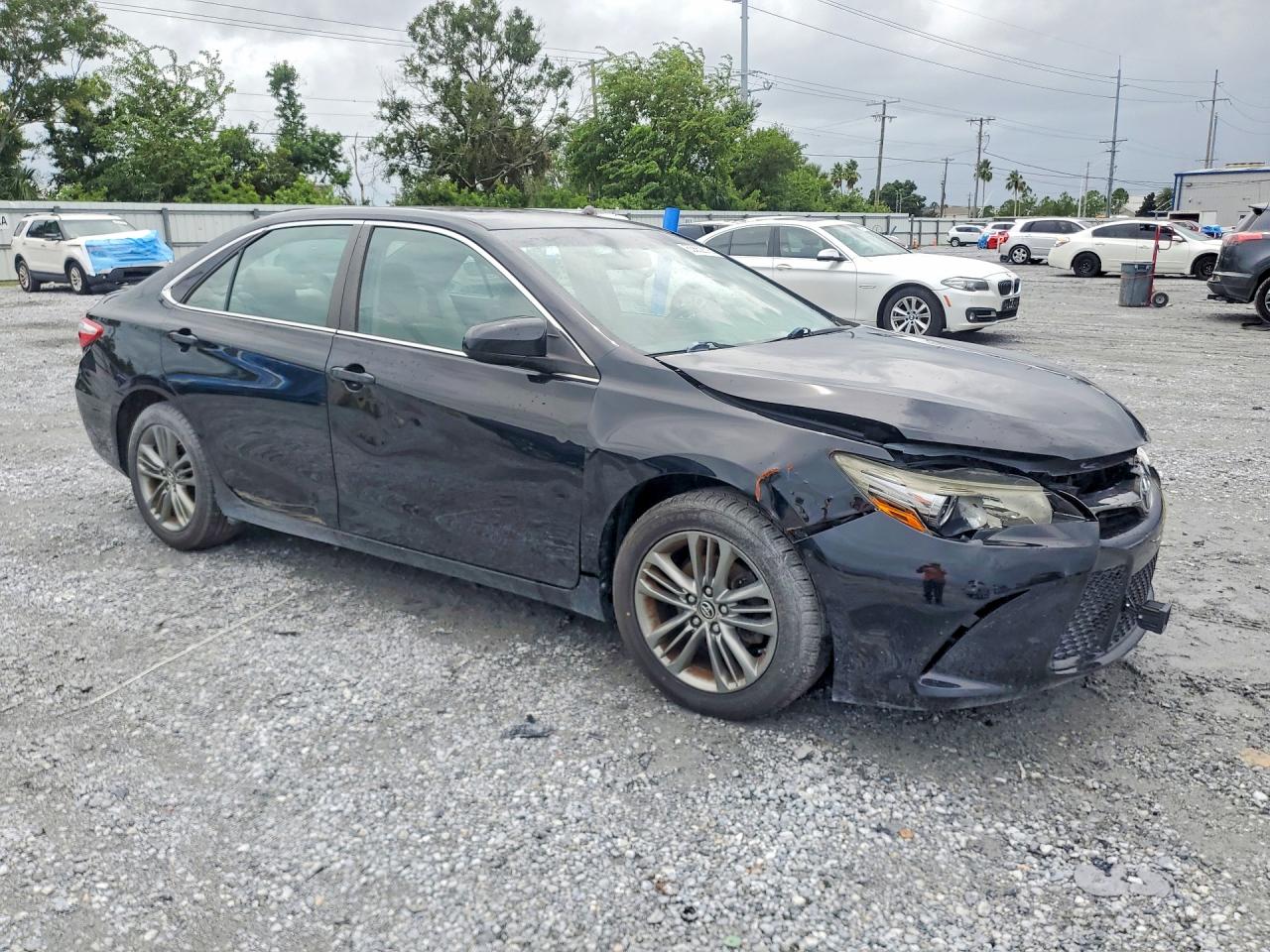 2015 Toyota Camry Se Black vin: 4T1BF1FK6FU021826