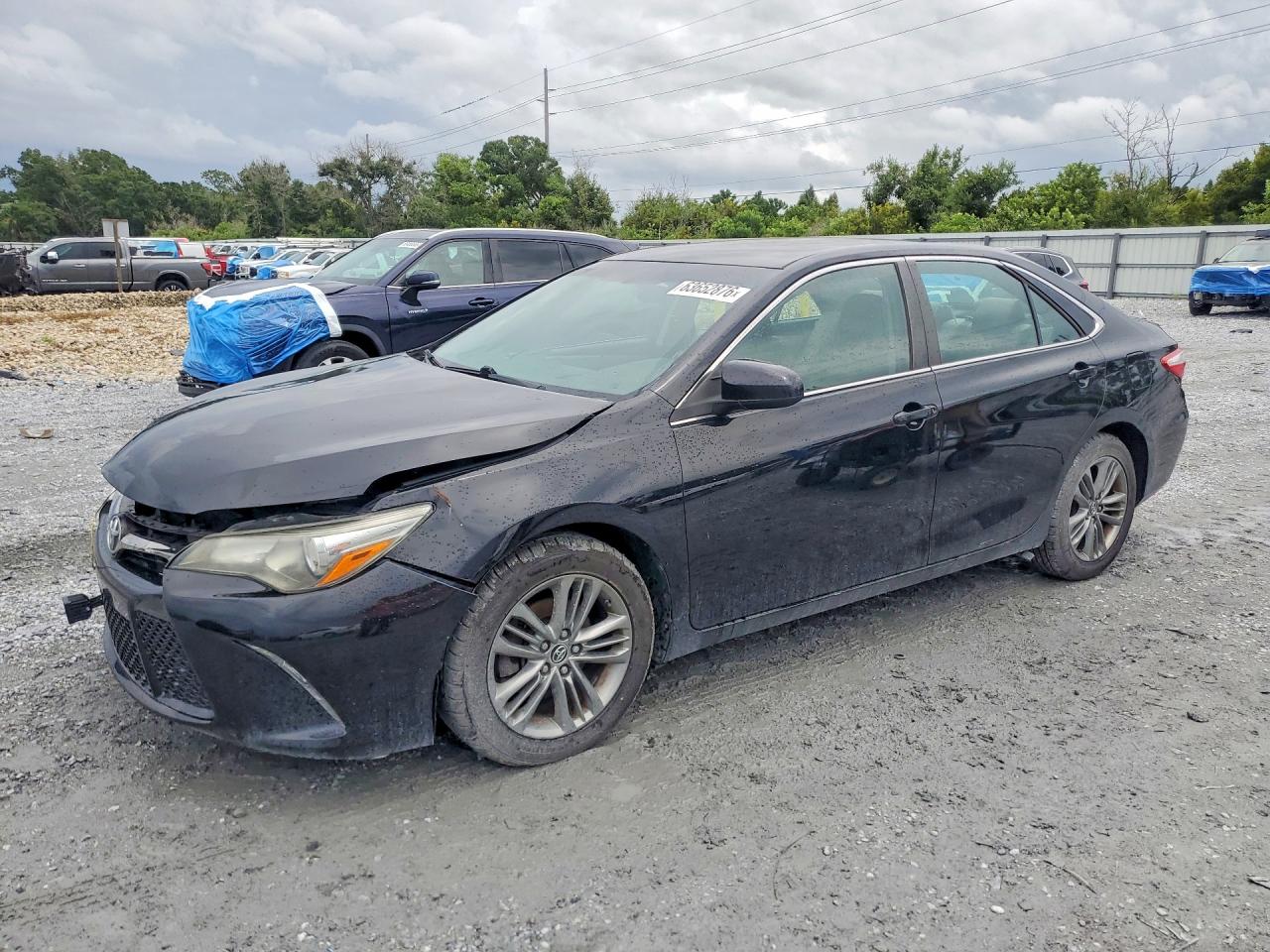 2015 Toyota Camry Se Black vin: 4T1BF1FK6FU021826