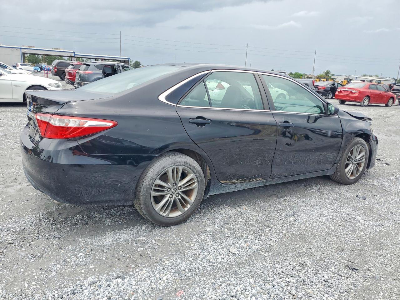 2015 Toyota Camry Se Black vin: 4T1BF1FK6FU021826