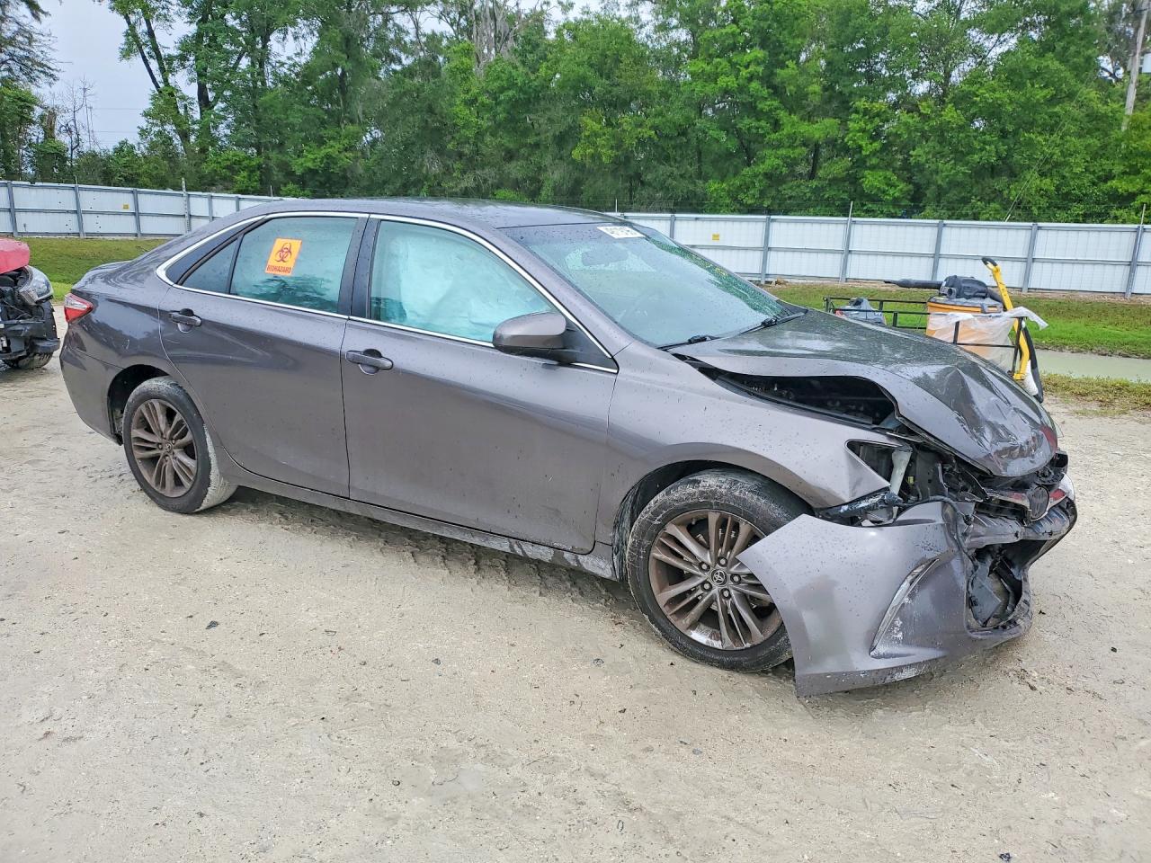 2015 Toyota Camry Se Gray vin: 4T1BF1FK6FU023611