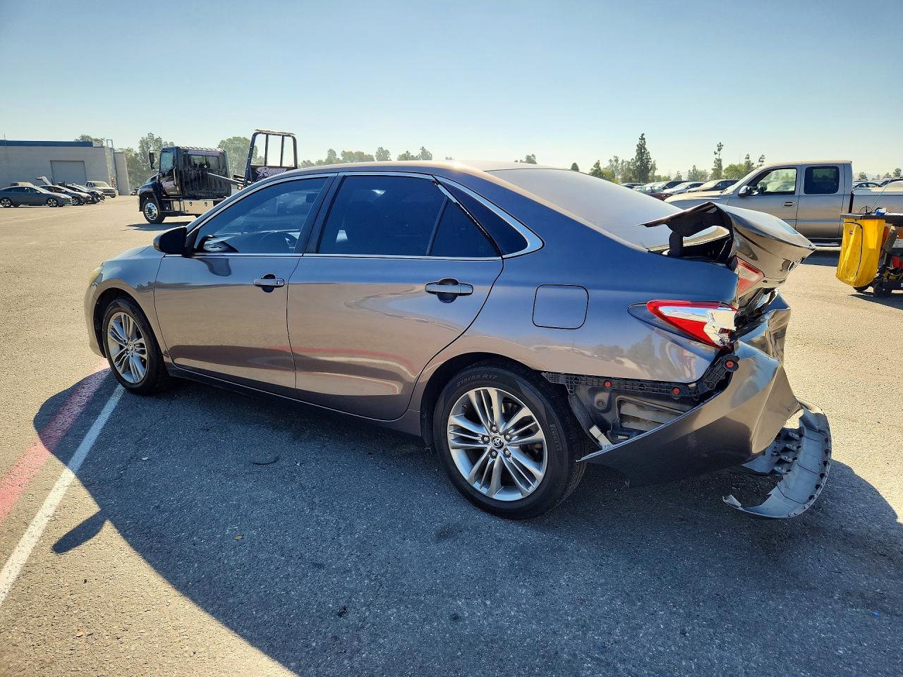 2015 Toyota Camry Se Gray vin: 4T1BF1FK6FU030221