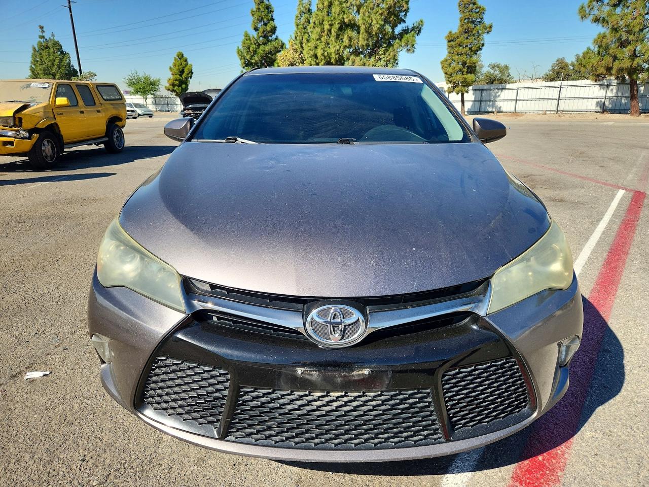 2015 Toyota Camry Se Gray vin: 4T1BF1FK6FU030221
