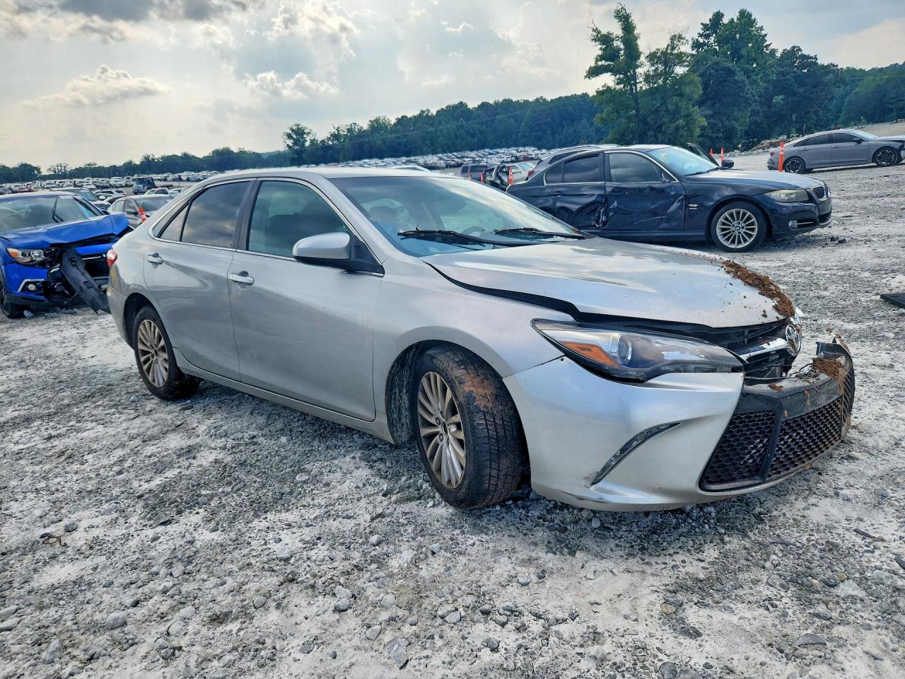 2015 Toyota Camry Se Silver vin: 4T1BF1FK6FU035953