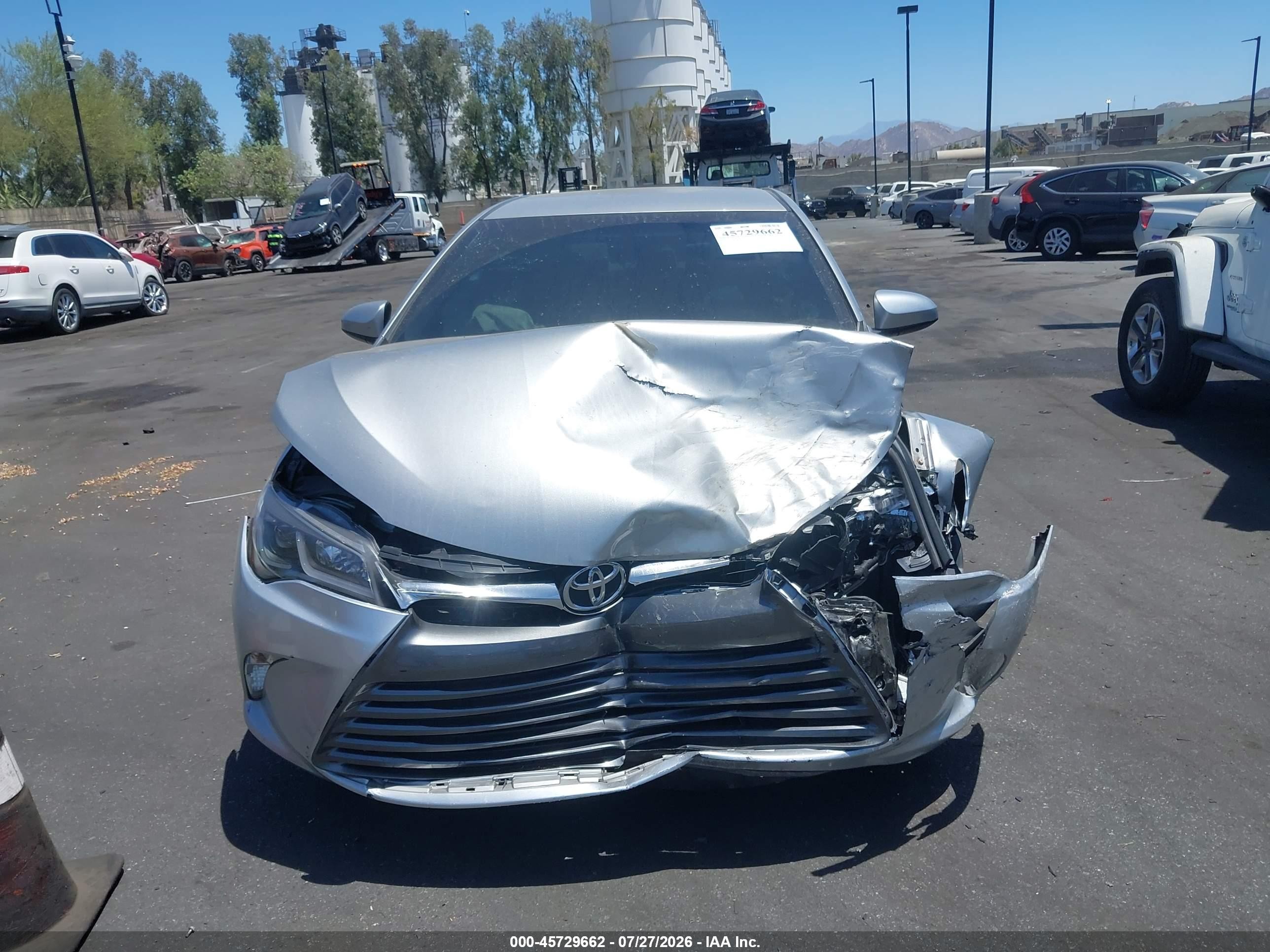 2015 Toyota Camry Le Silver vin: 4T1BF1FK6FU067253