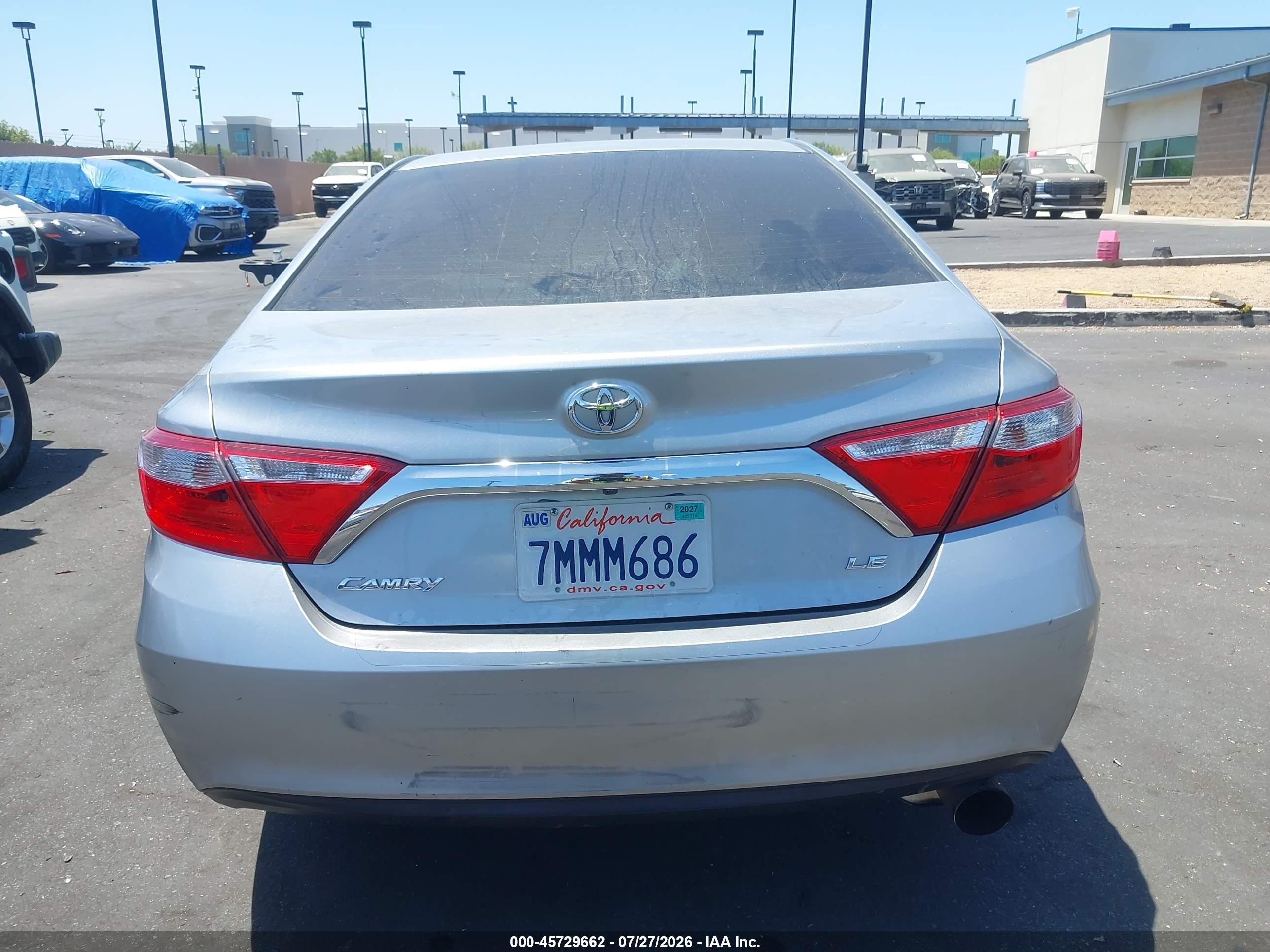 2015 Toyota Camry Le Silver vin: 4T1BF1FK6FU067253