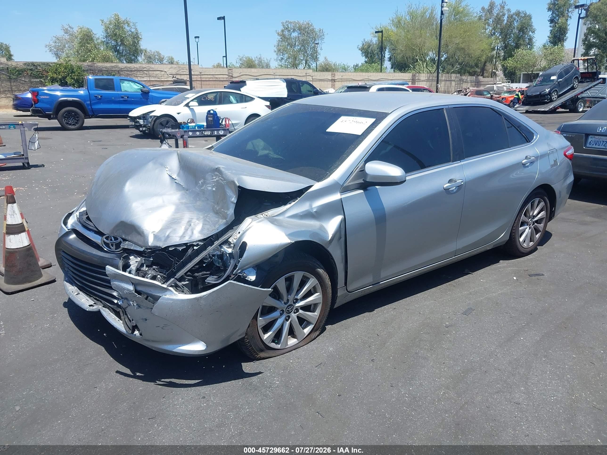 2015 Toyota Camry Le Silver vin: 4T1BF1FK6FU067253