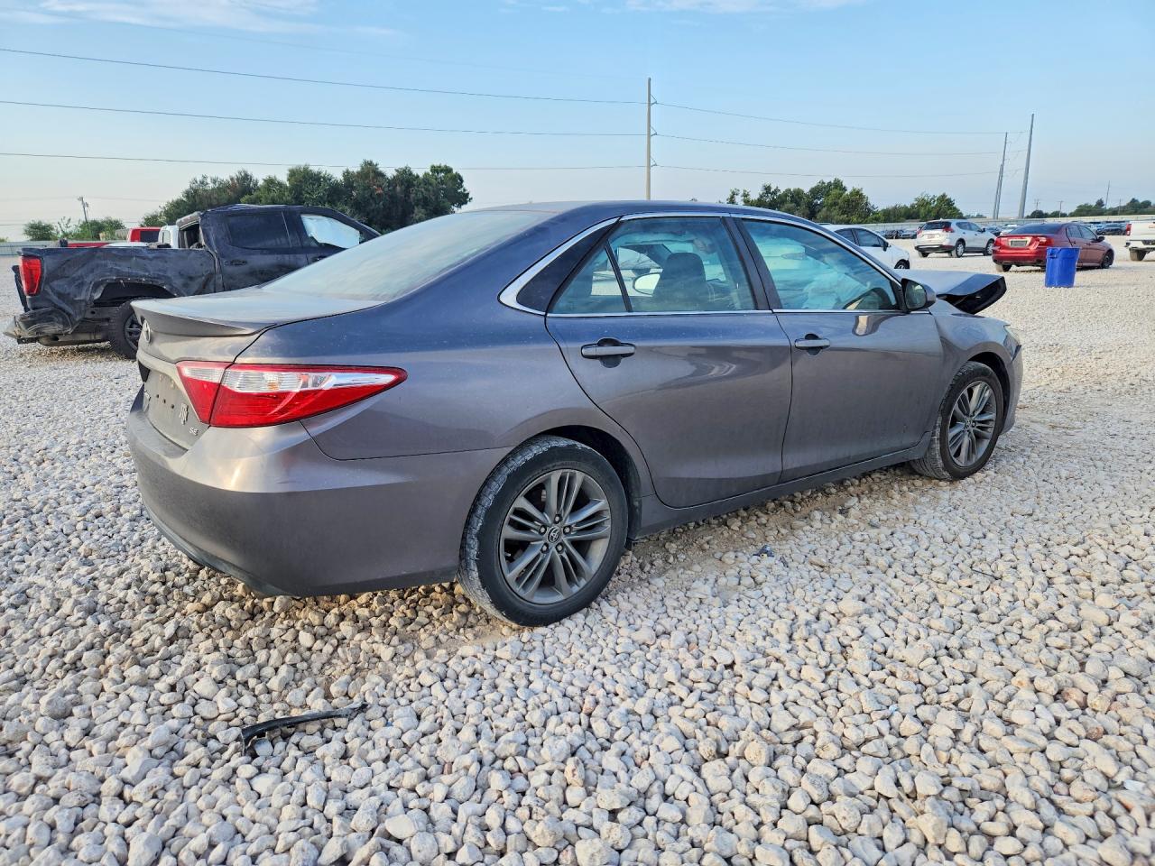 2015 Toyota Camry Se Gray vin: 4T1BF1FK6FU070458