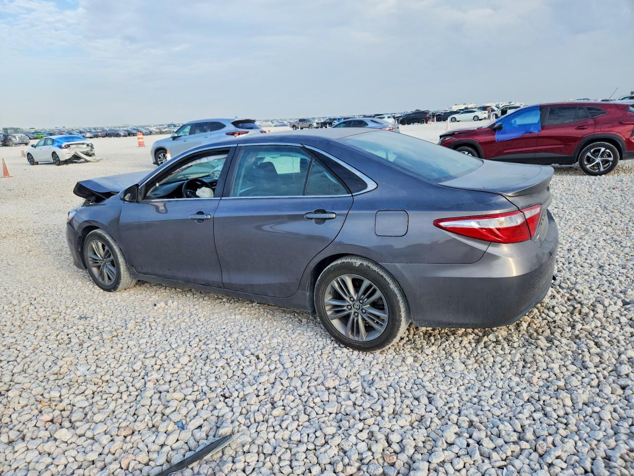 2015 Toyota Camry Se Gray vin: 4T1BF1FK6FU070458