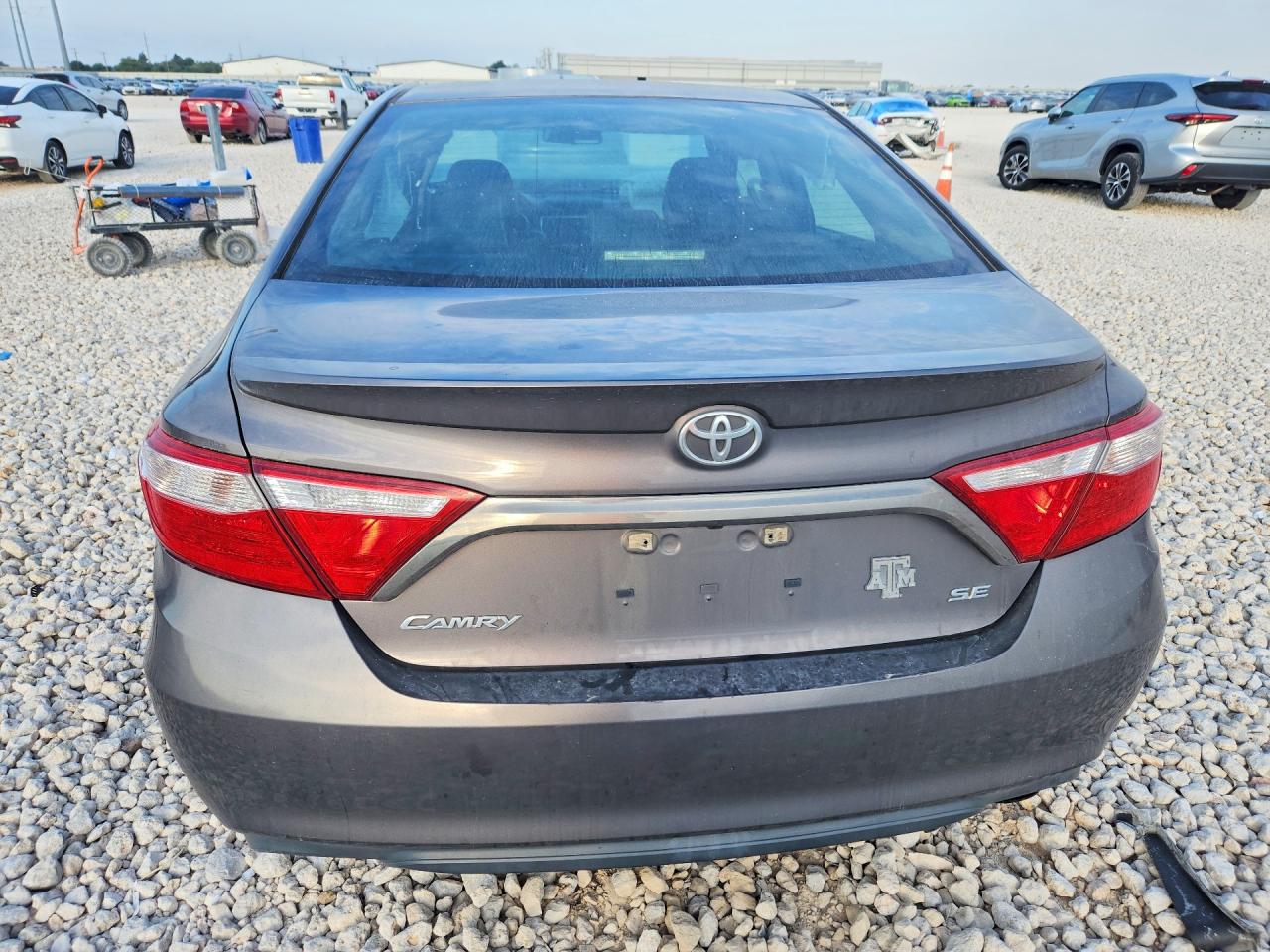 2015 Toyota Camry Se Gray vin: 4T1BF1FK6FU070458