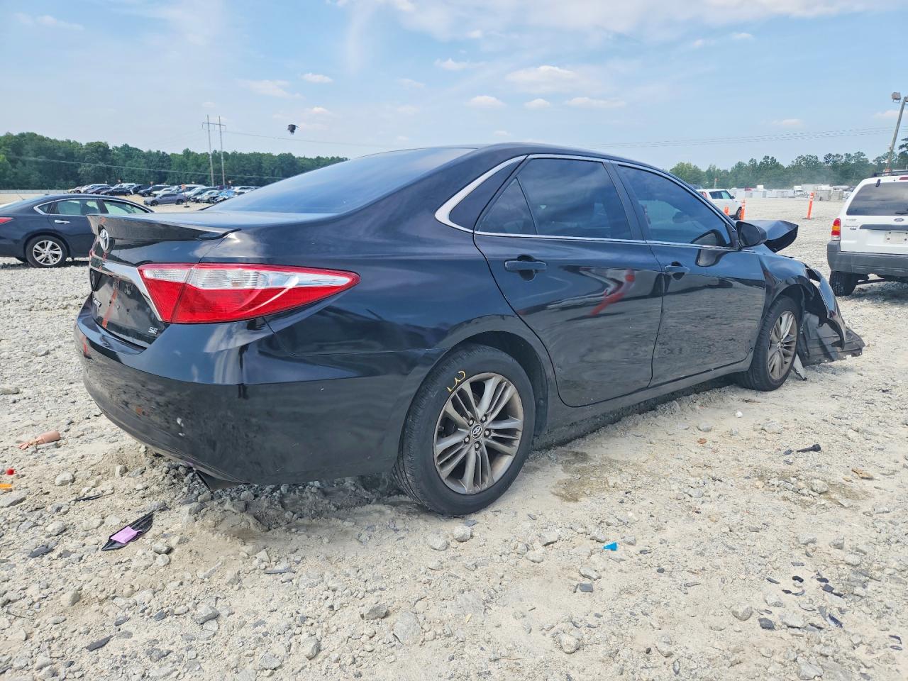 2015 Toyota Camry Se Черный vin: 4T1BF1FK6FU080780
