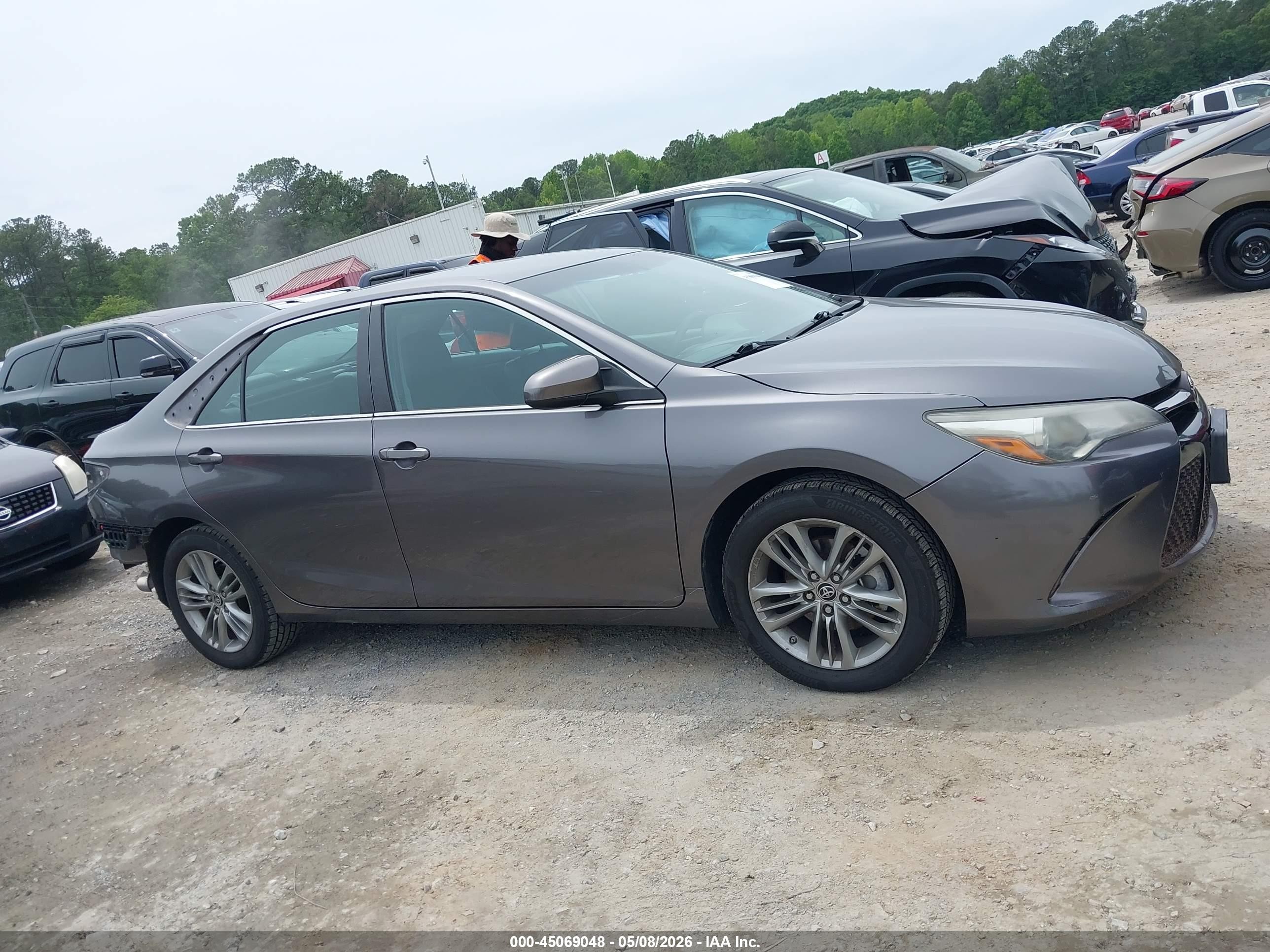 2015 Toyota Camry Se Серебряный vin: 4T1BF1FK6FU094551