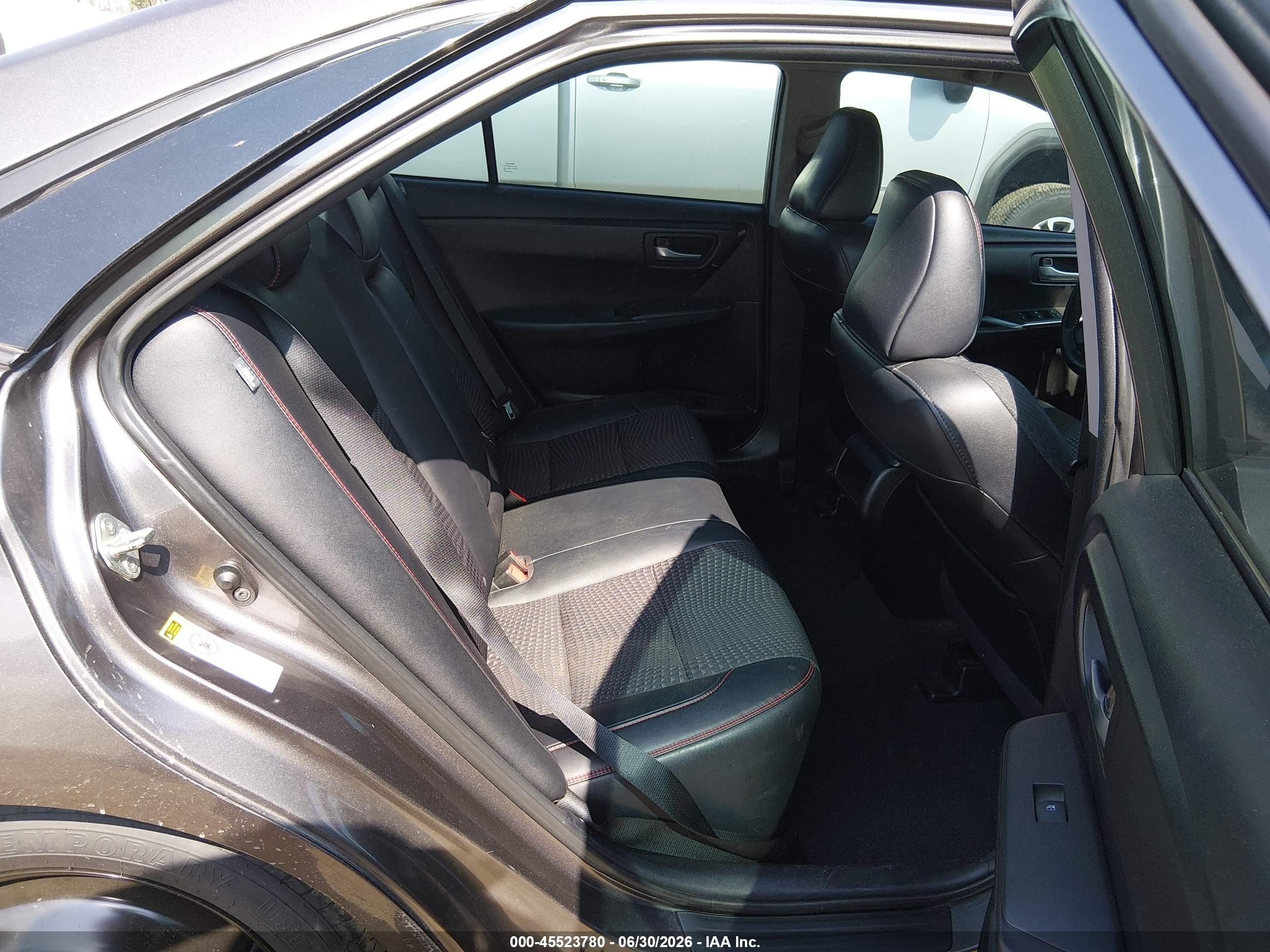 2015 Toyota Camry Se Gray vin: 4T1BF1FK6FU094792