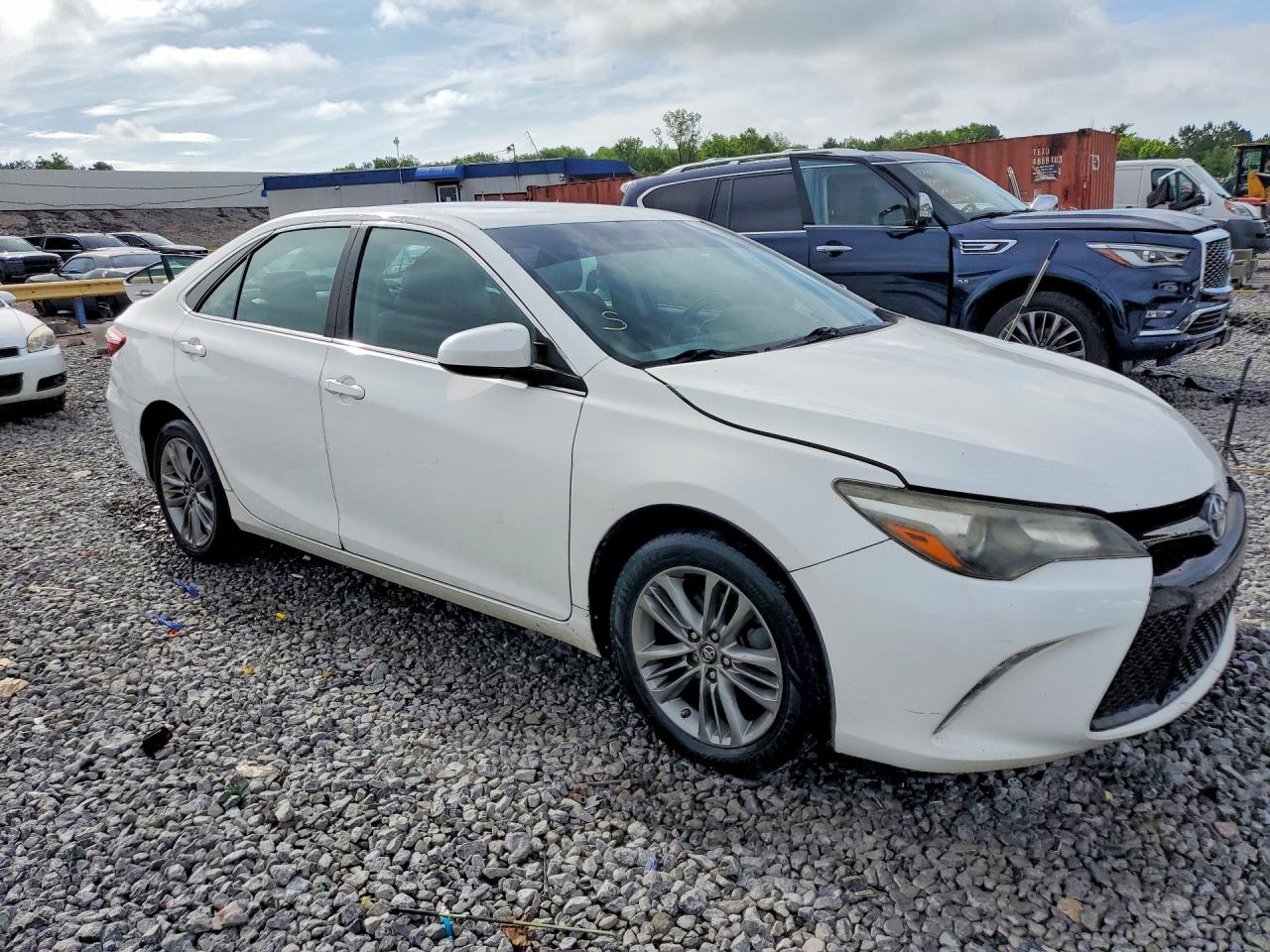 2015 Toyota Camry Se White vin: 4T1BF1FK6FU114393