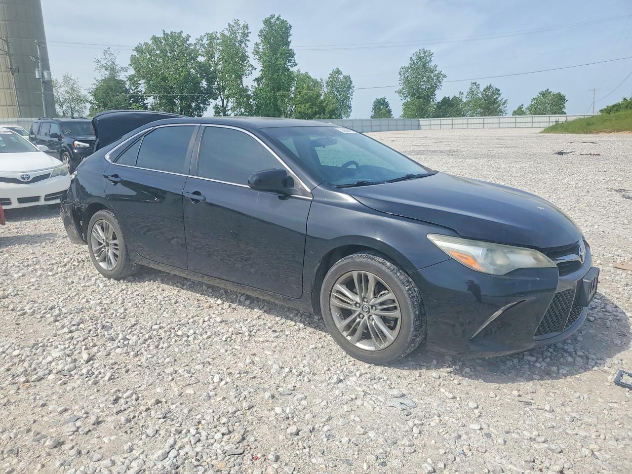 2015 Toyota Camry Se Black vin: 4T1BF1FK6FU114460