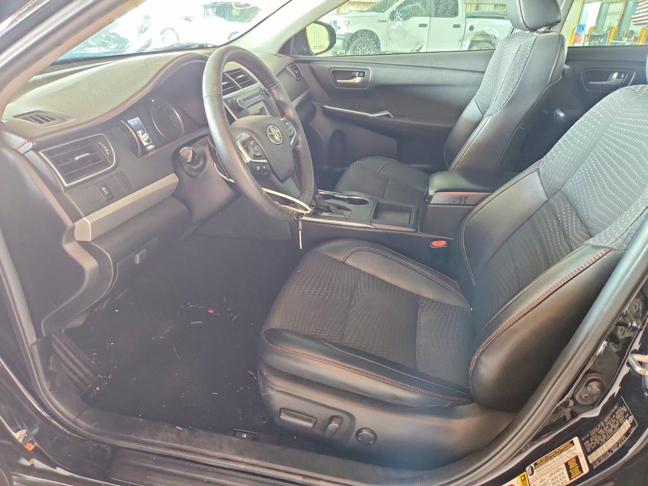 2015 Toyota Camry Se Black vin: 4T1BF1FK6FU476353