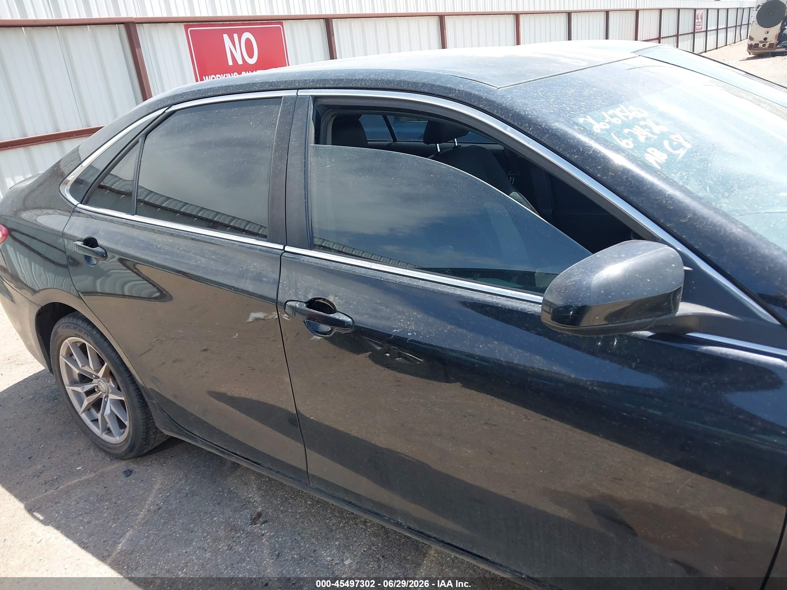 2015 Toyota Camry Se Black vin: 4T1BF1FK6FU476921