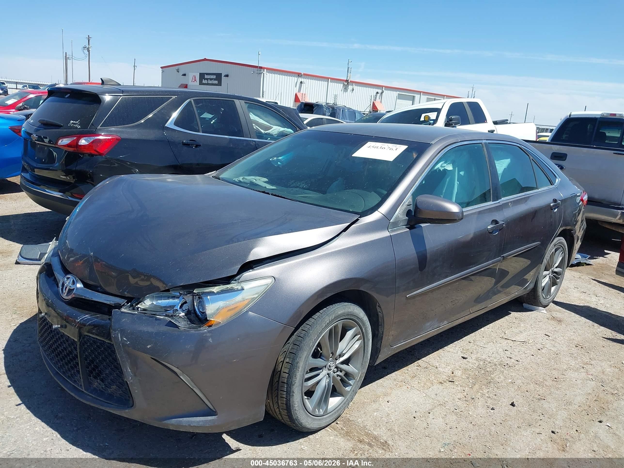 2015 Toyota Camry Se Gray vin: 4T1BF1FK6FU477101