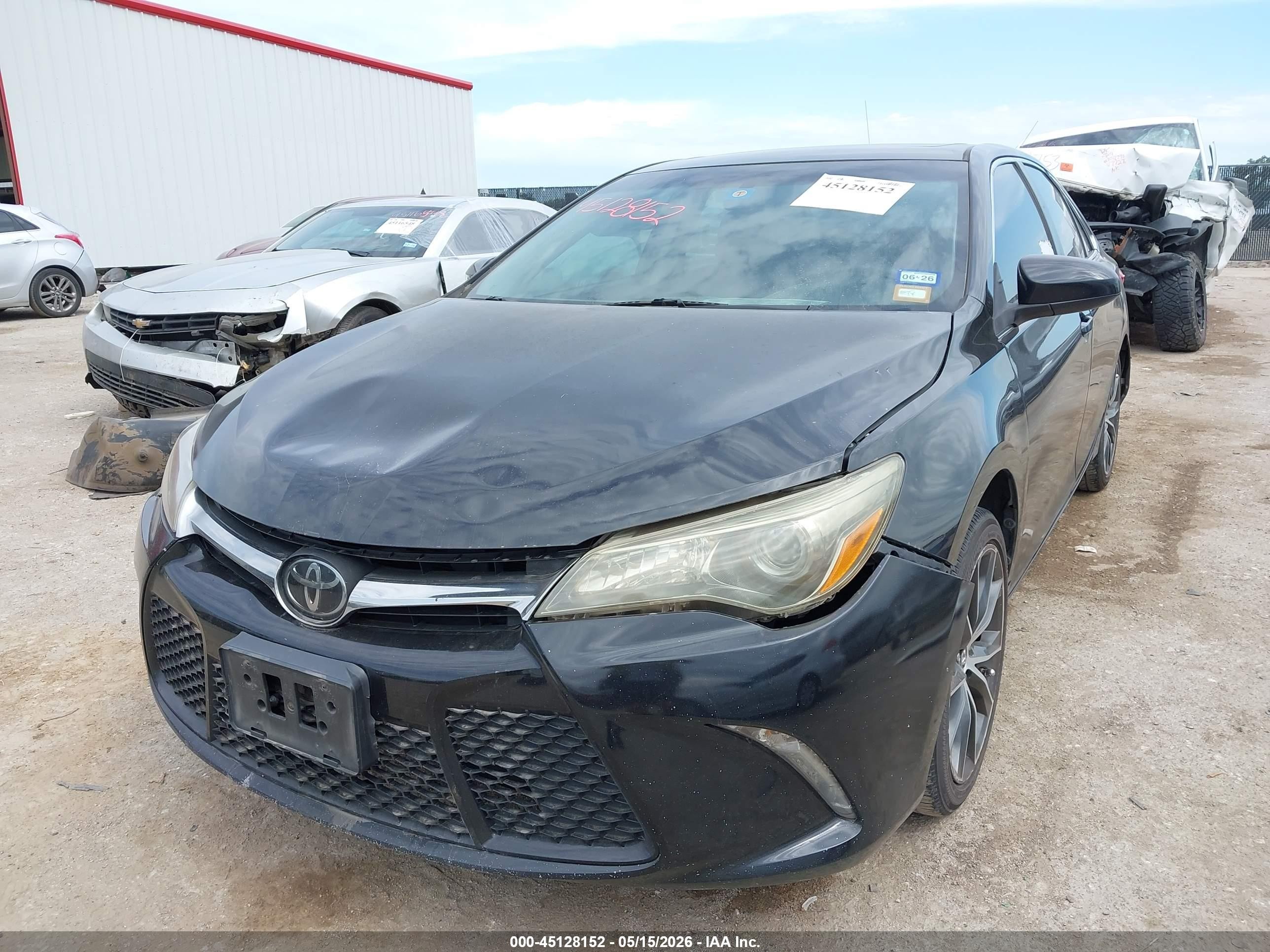 2015 Toyota Camry Xse Black vin: 4T1BF1FK6FU477373