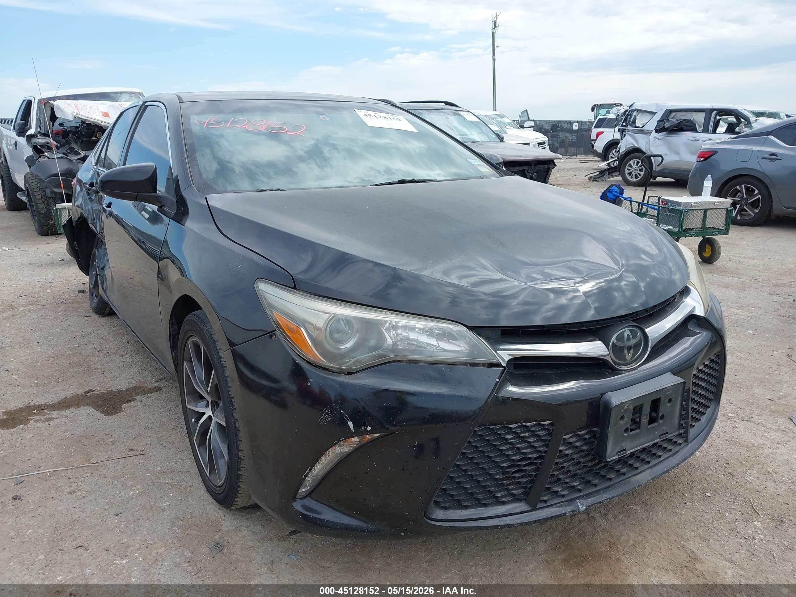 2015 Toyota Camry Xse Black vin: 4T1BF1FK6FU477373
