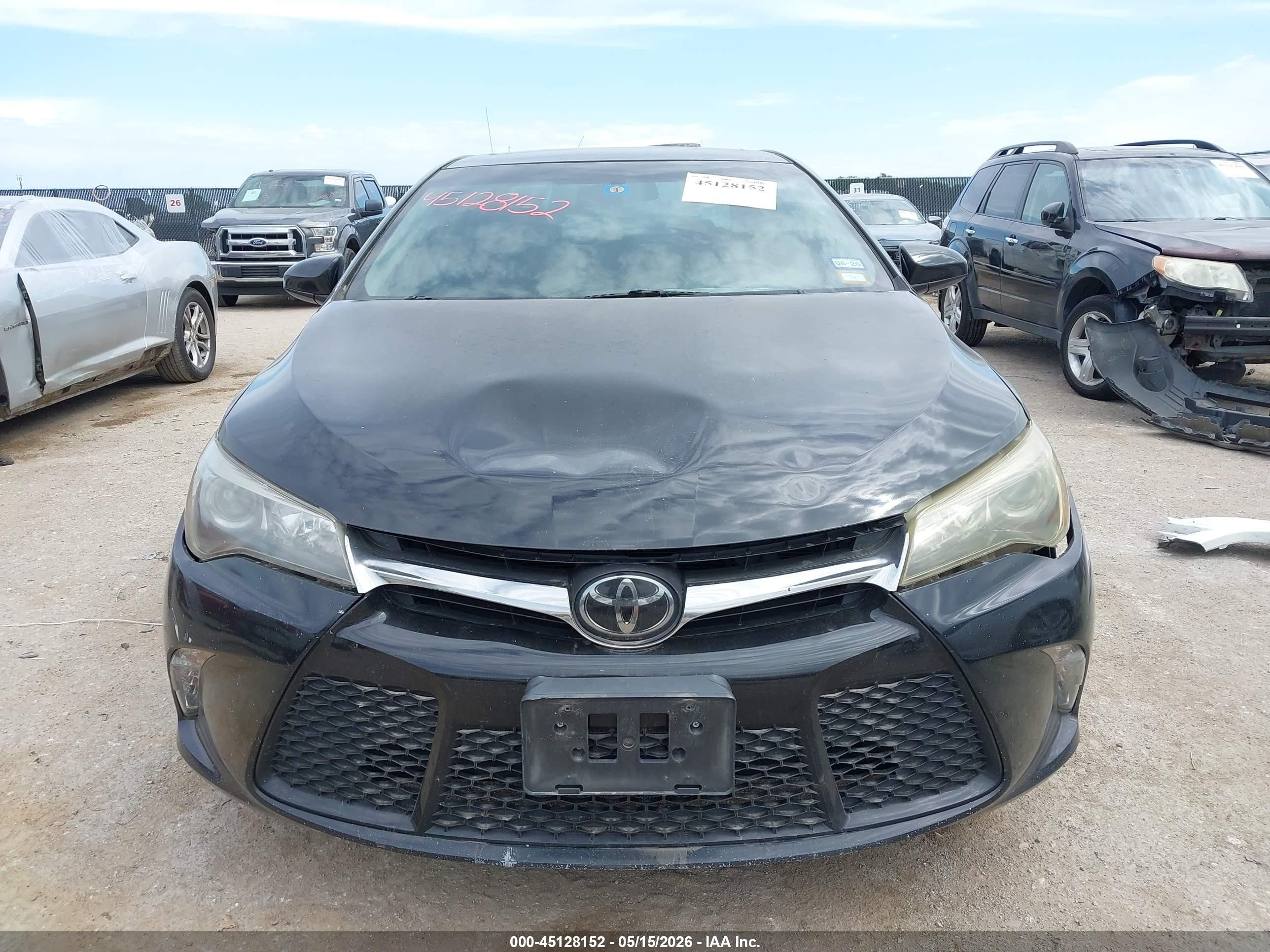 2015 Toyota Camry Xse Black vin: 4T1BF1FK6FU477373