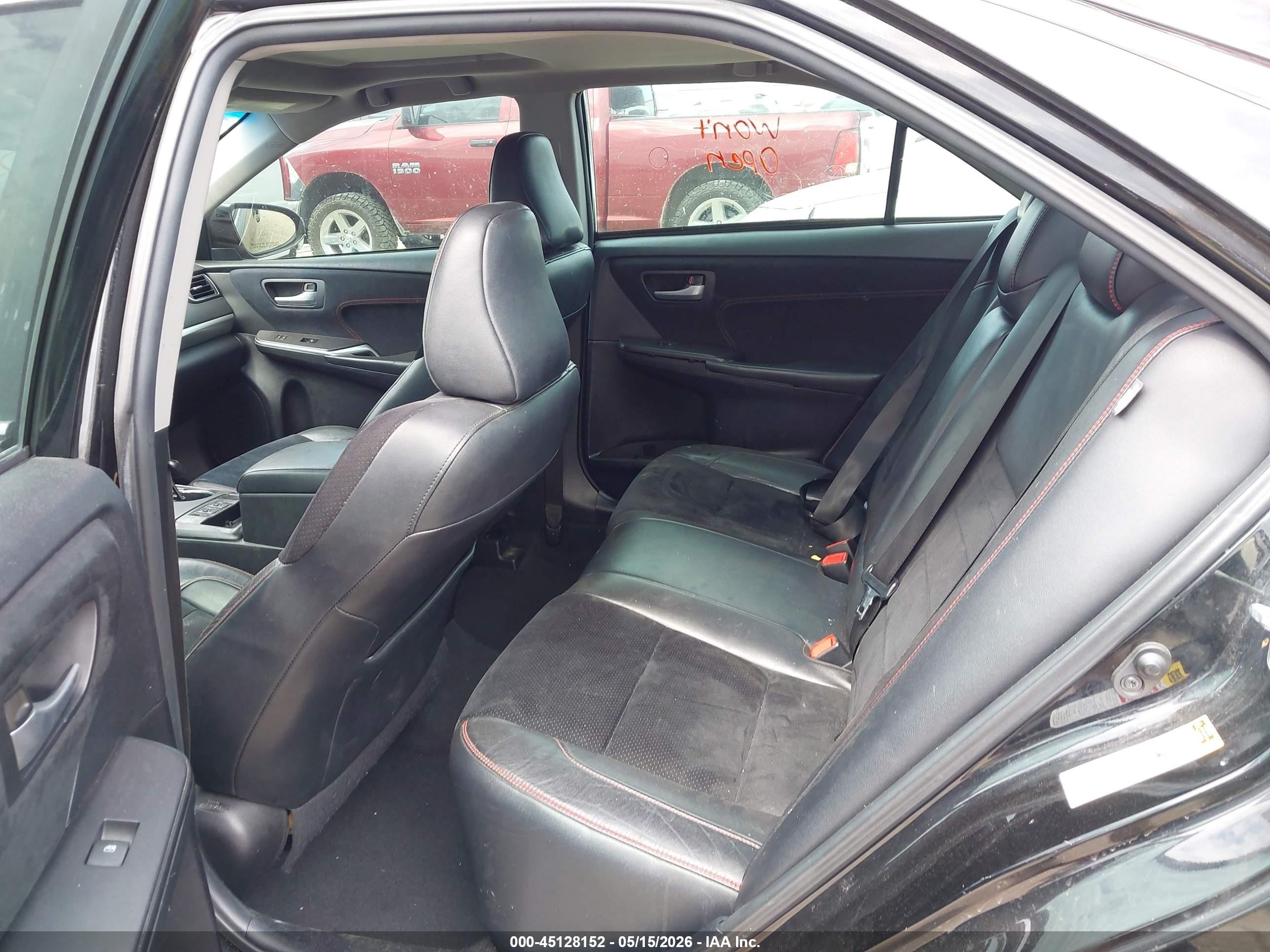 2015 Toyota Camry Xse Black vin: 4T1BF1FK6FU477373