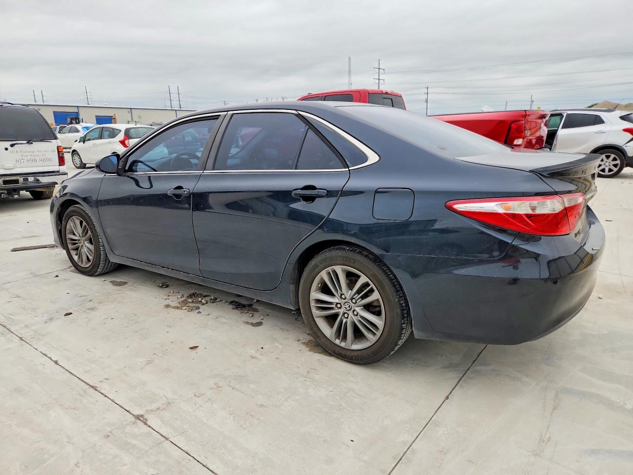 2015 Toyota Camry Se Black vin: 4T1BF1FK6FU478863