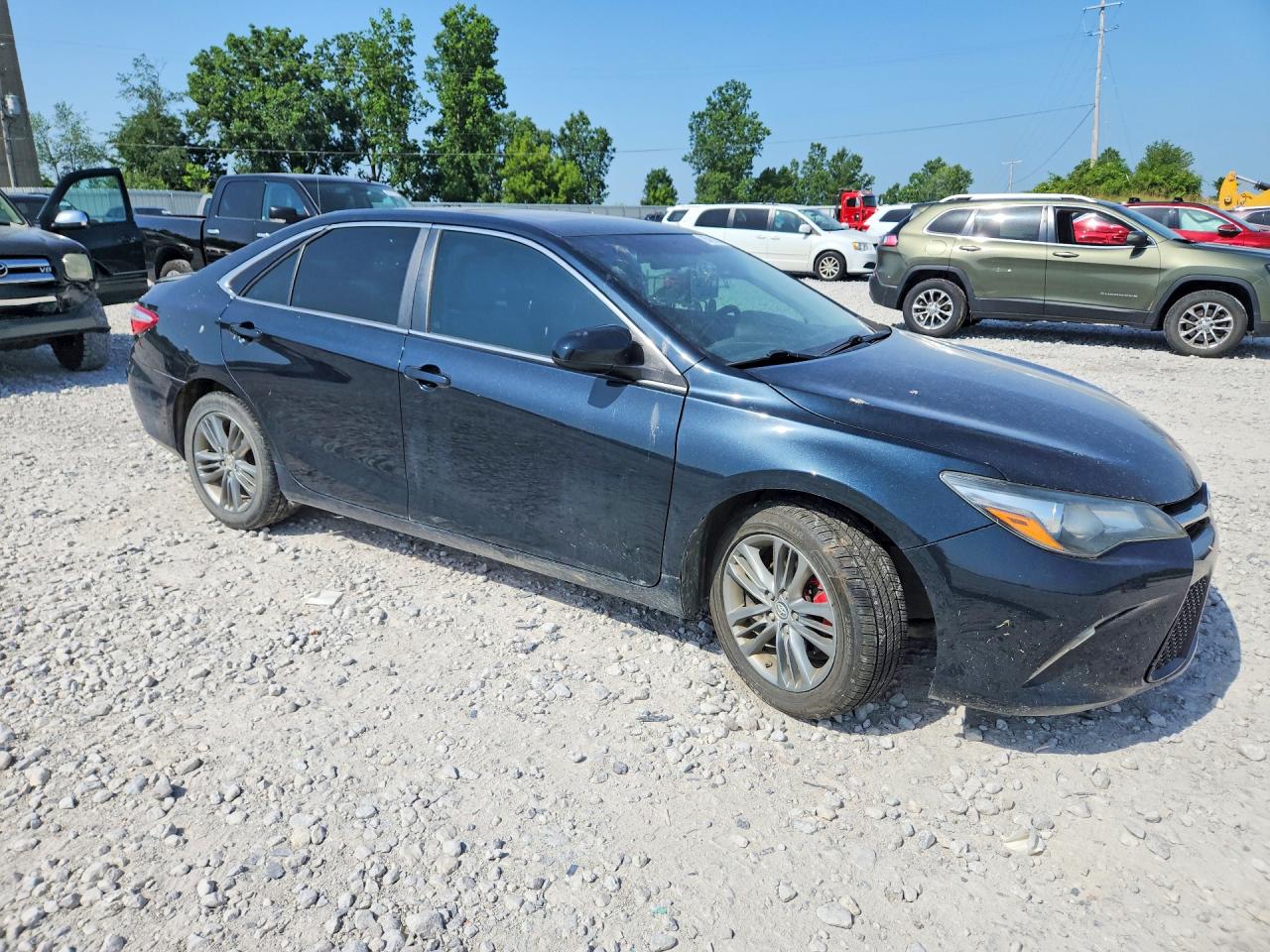 2015 Toyota Camry Se Black vin: 4T1BF1FK6FU482573