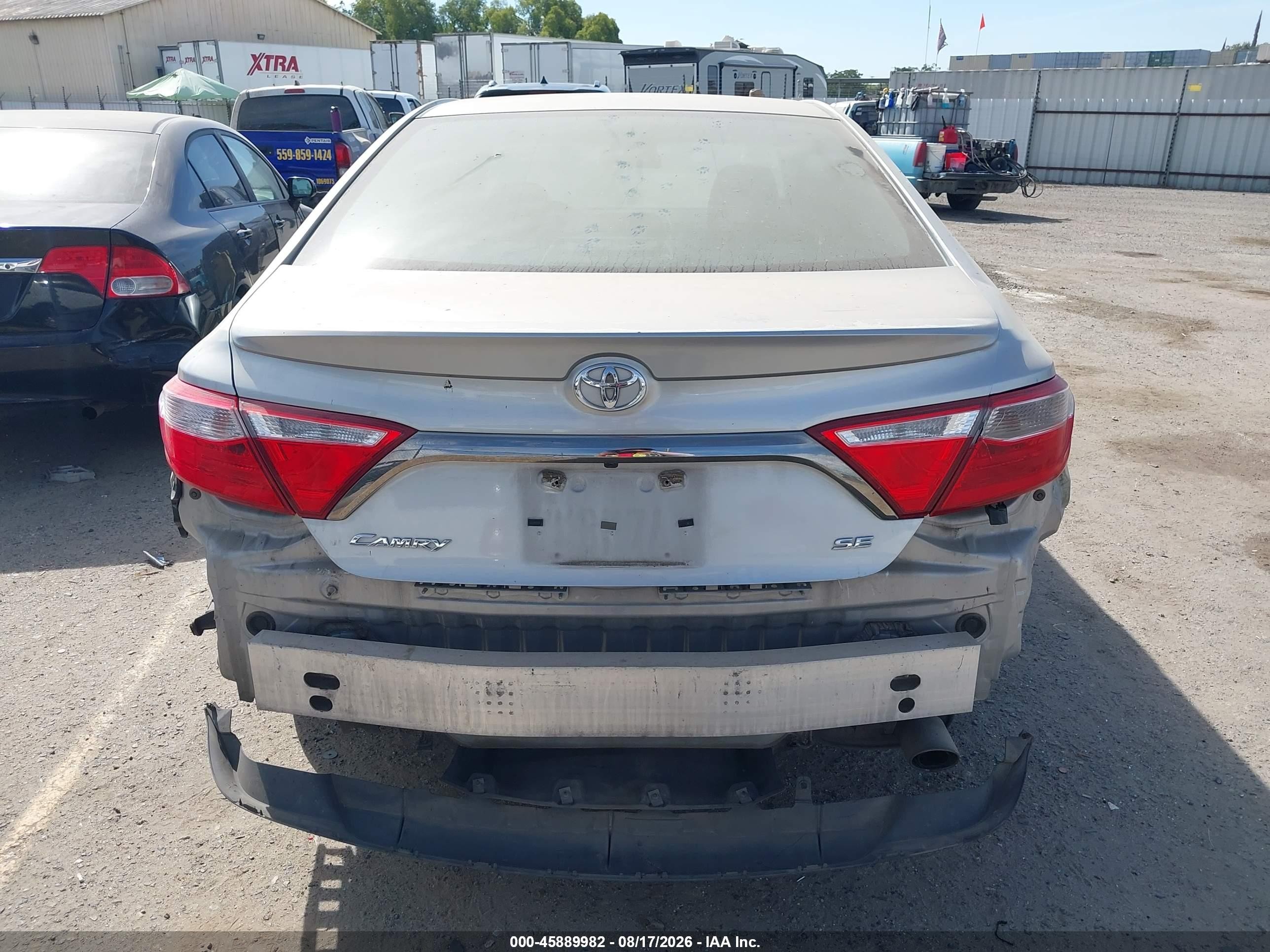 2015 Toyota Camry Se Silver vin: 4T1BF1FK6FU487269