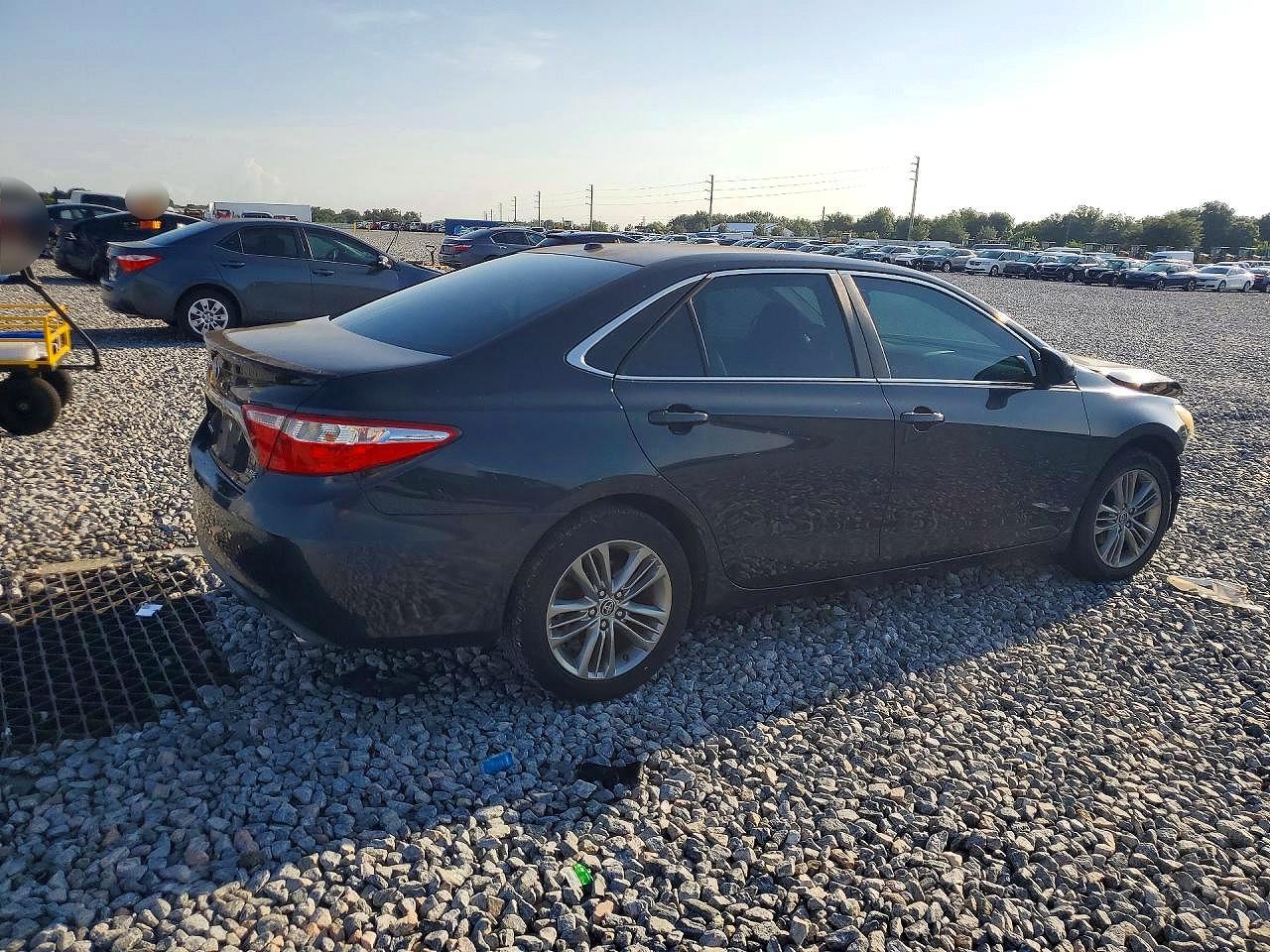 2015 Toyota Camry Se Black vin: 4T1BF1FK6FU876638