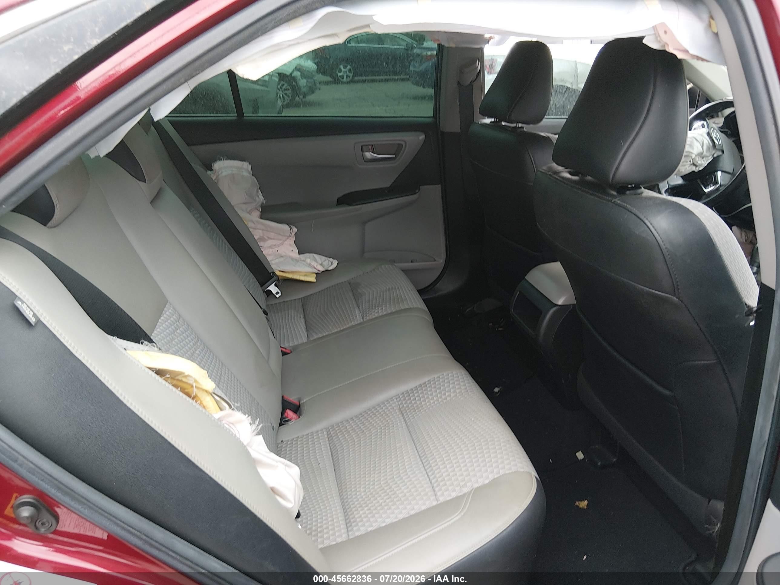 2015 Toyota Camry Se Red vin: 4T1BF1FK6FU886411